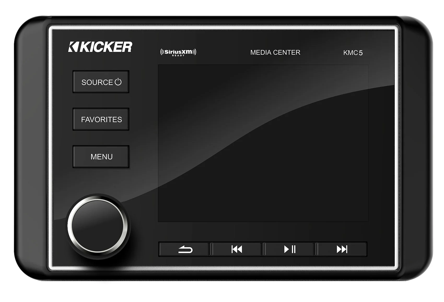KICKER KMC5 Marine Digital Media Receiver w/Bluetooth+8" Black Tower Speakers - Image 3
