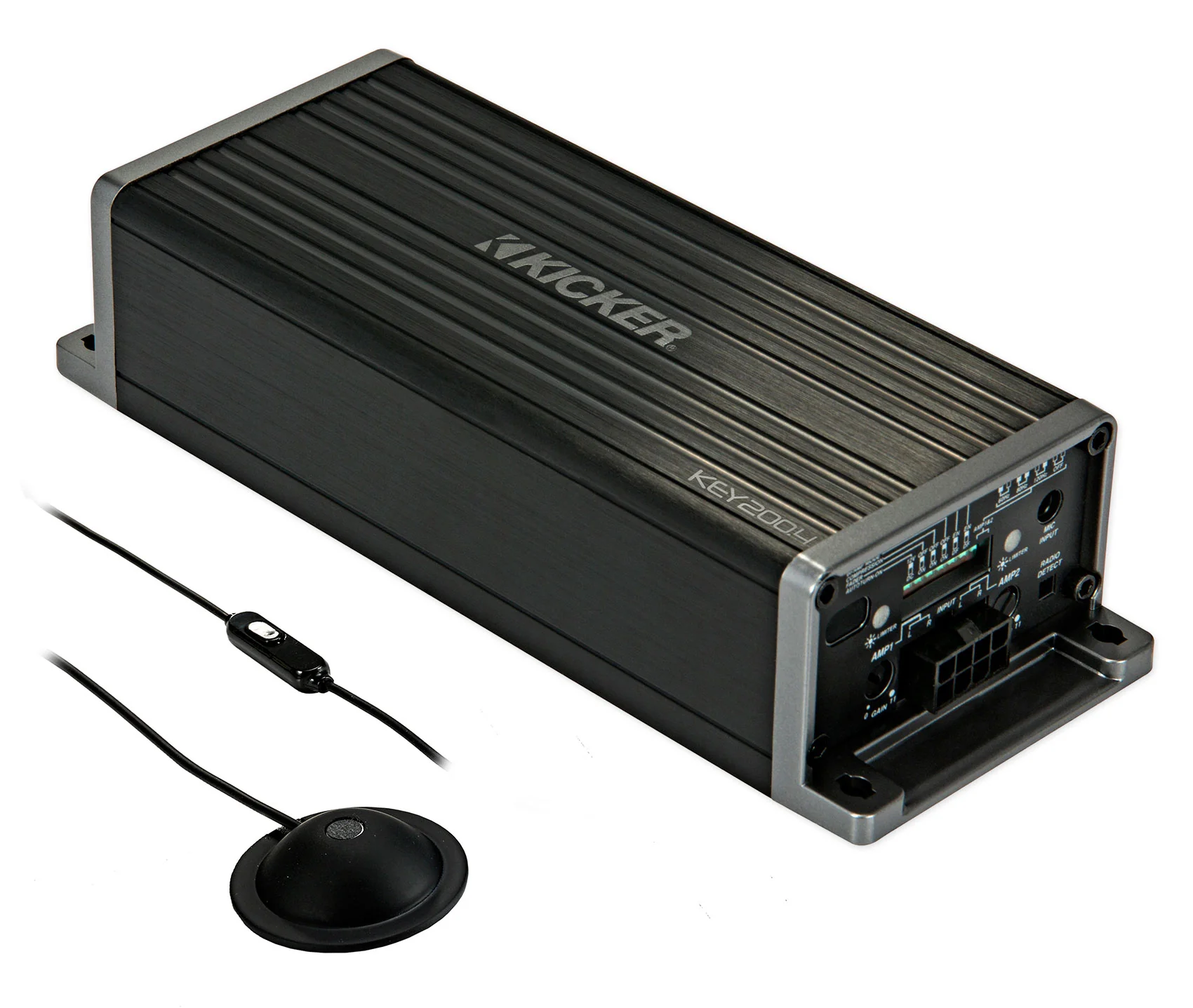 KICKER KEY2004 200w 4-Channel Smart Amplifier w/Auto-EQ/Processor+Amp Wire Kit - Image 2
