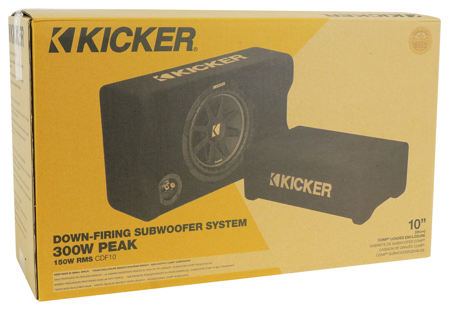 KICKER 48CDF104 Comp12 10" 300w Down Firing Car Subwoofer+Mono Amplifier+Amp Kit - Image 23