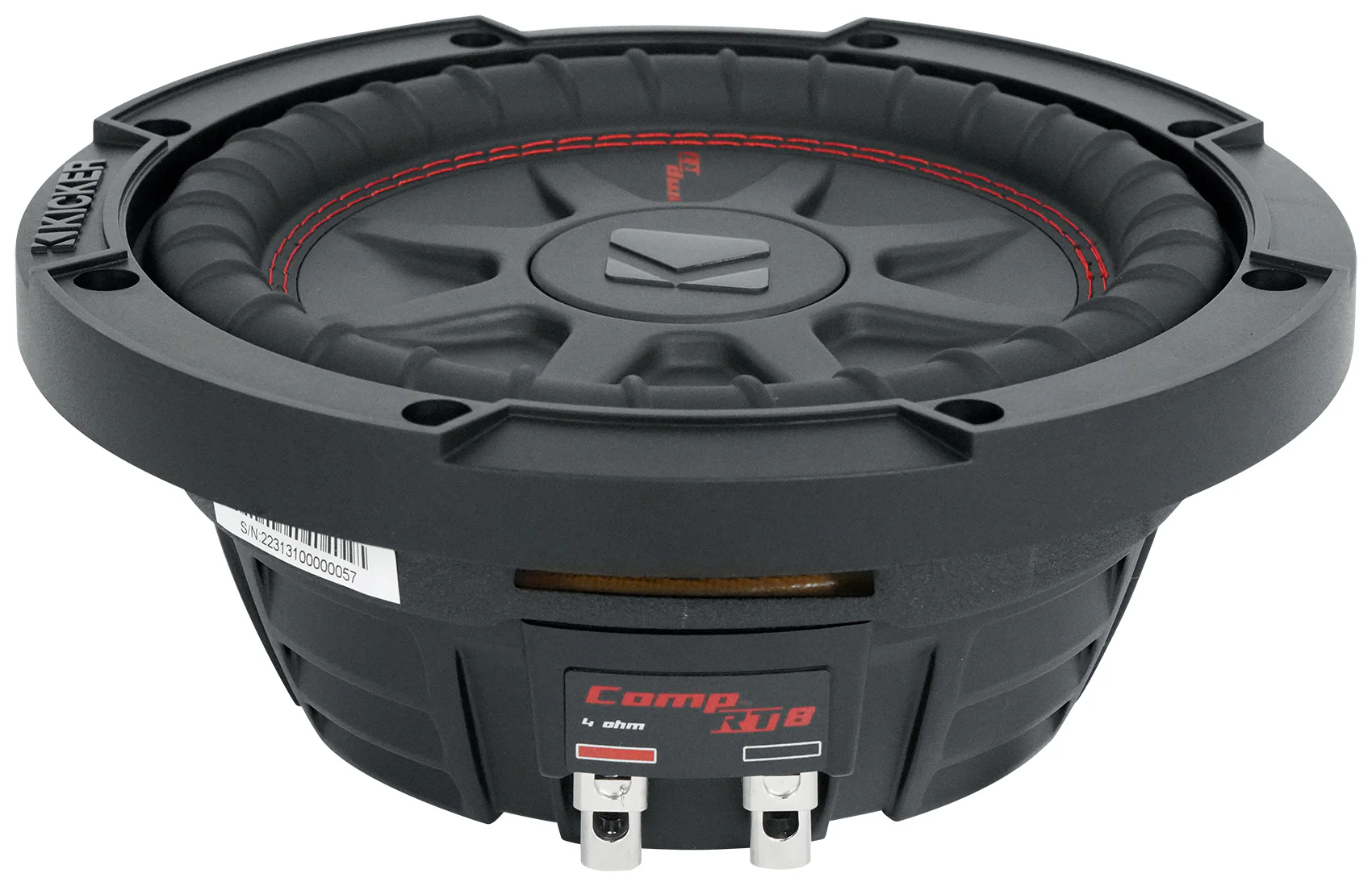 Kicker 48CWRT84 COMPRT8 600w 8" Shallow Car Subwoofer Sub+Mono Amplifier+Amp Kit - Image 13