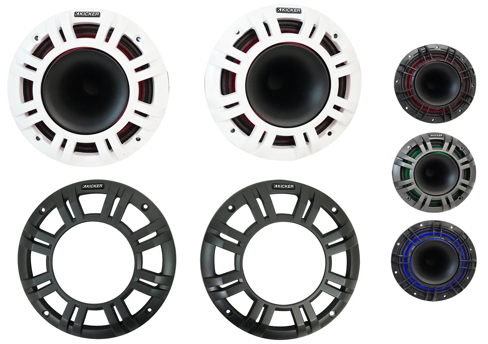(2) KICKER 48KMXL654 300w 6.5" Marine Boat Speakers+2-Channel Amplifier+Amp Kit - Image 20