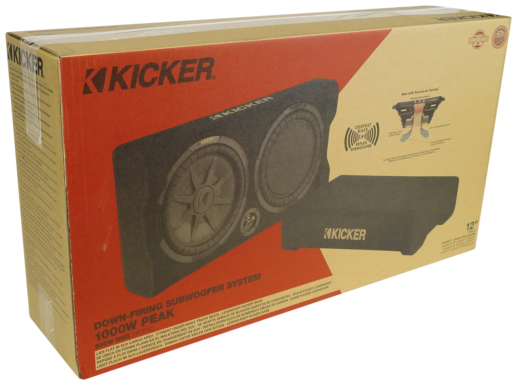 KICKER 48TRTP122 TRTP 12" 1000w Down Firing Subwoofer+Sub Enclosure Box+ROCKBOX - Image 21