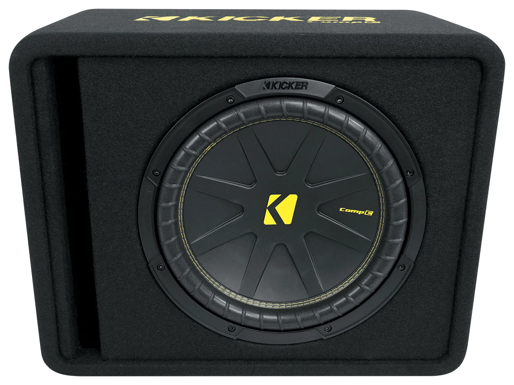 Kicker 50VCWC122 CompC 12" Subwoofer in Vented Sub Box+Amplifier+Amp Kit VCWC122 - Image 5