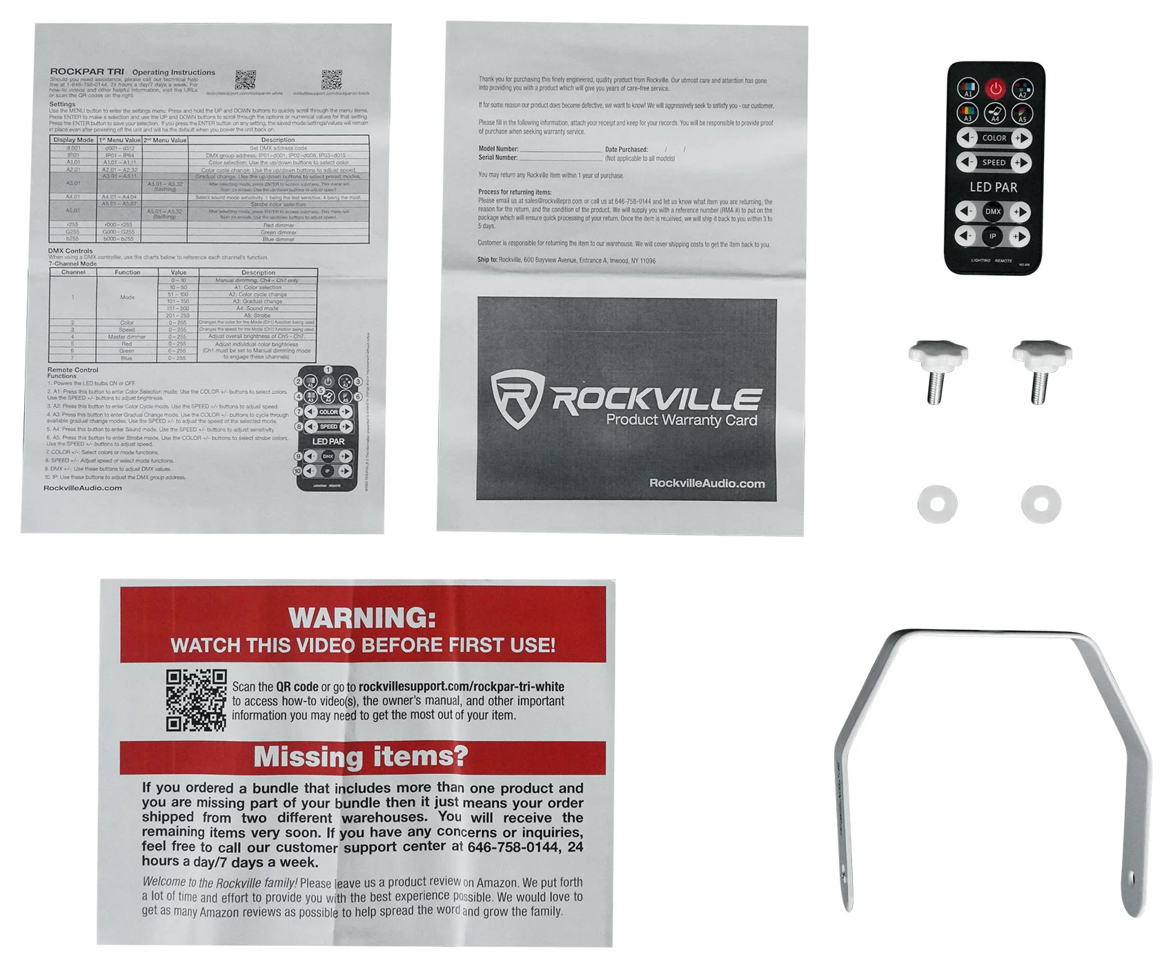 RockPAR TRI White 6-Pack + ROCKFORCE 192 Controller Bundle - Image 23