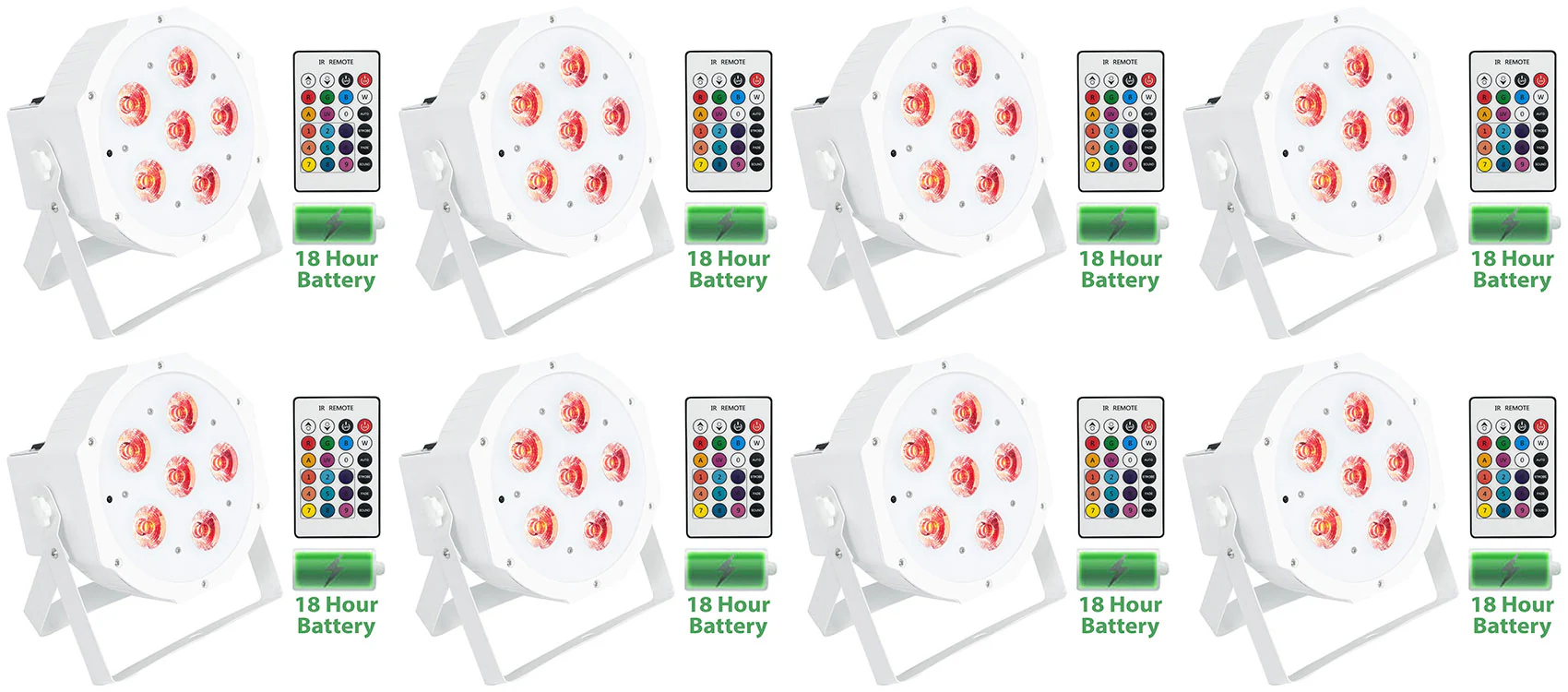 BATTERY PAR 61 White 8-Pack