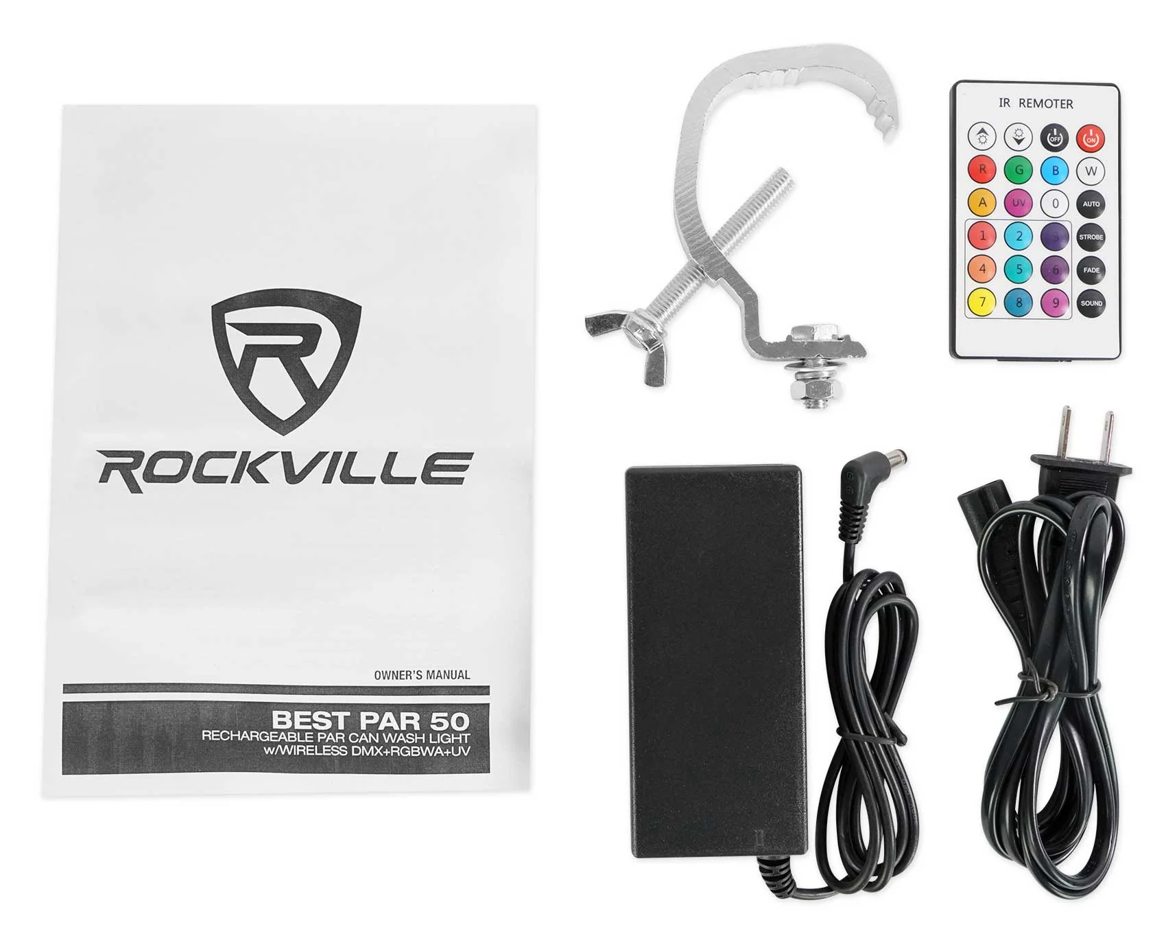 BEST PAR 50 White 8-Pack + ROCKFORCE W2 Controller Bundle - Image 11