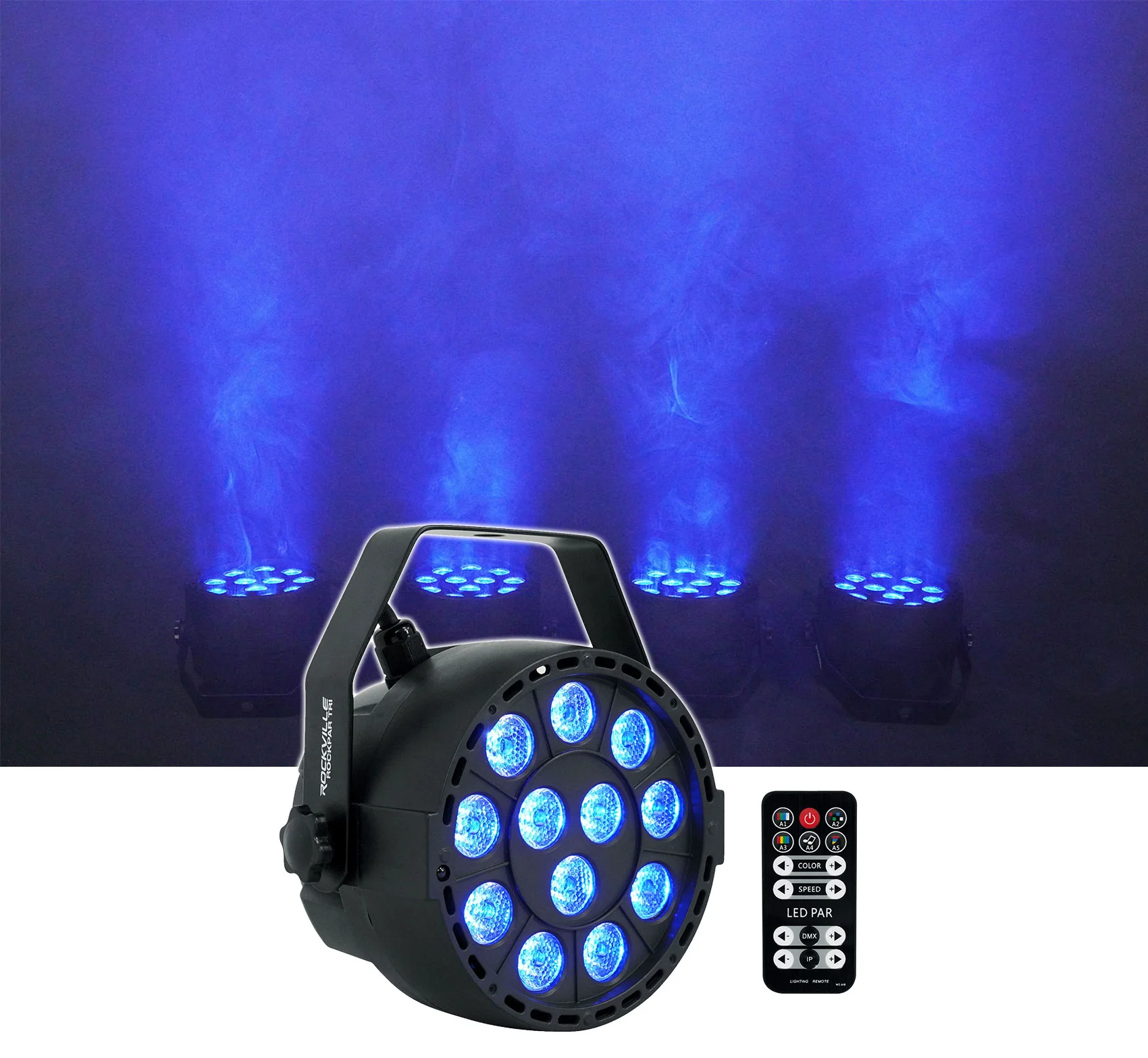 RockPAR TRI Black 8-Pack + DMX Cables Bundle - Image 7