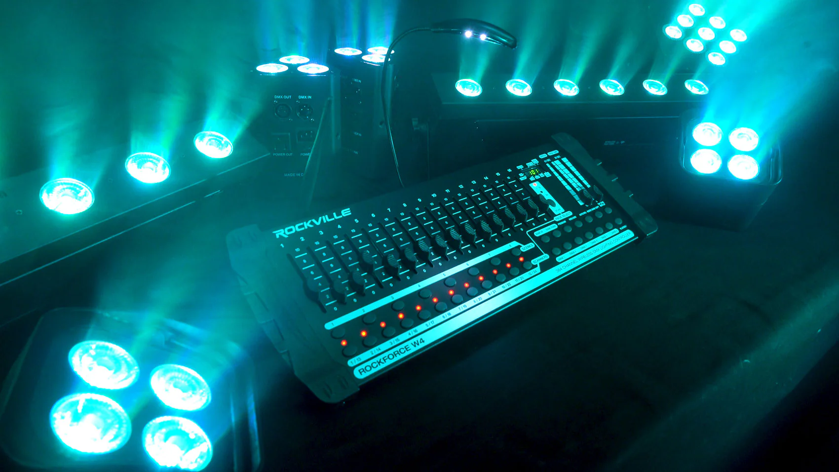 ROCK SABER White 8-Pack + ROCKFORCE W4 DMX Controller Bundle - Image 10