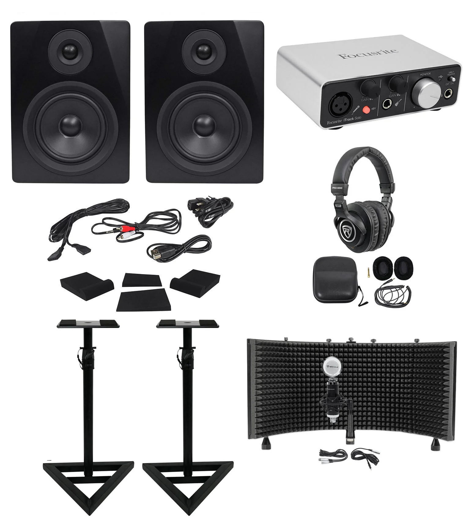 APM5B Black + iTrack Solo Lightning Interface Bundle