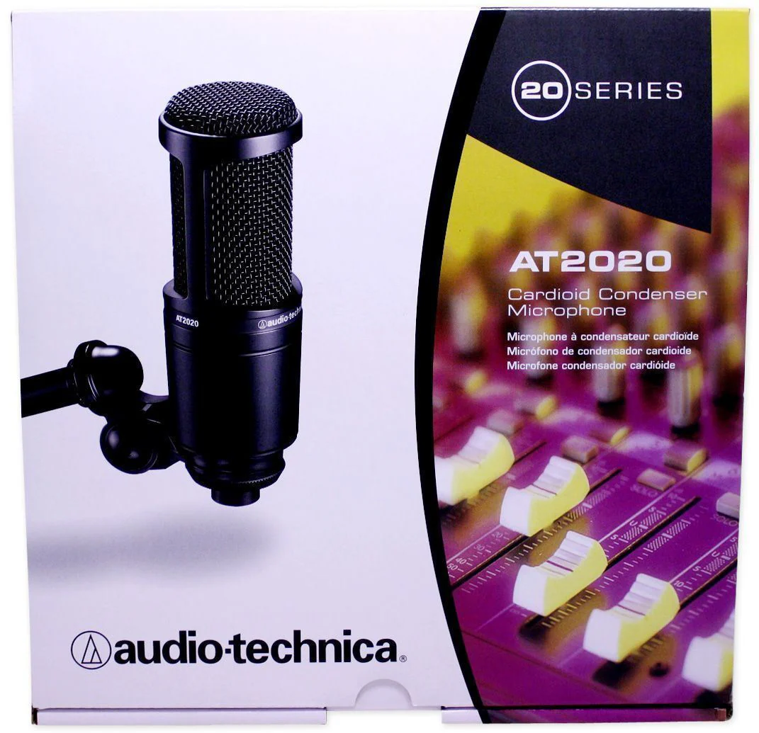 Audio Technica AT2020 Studio Recording Microphone Condenser Mic+Isolation Shield - Image 9