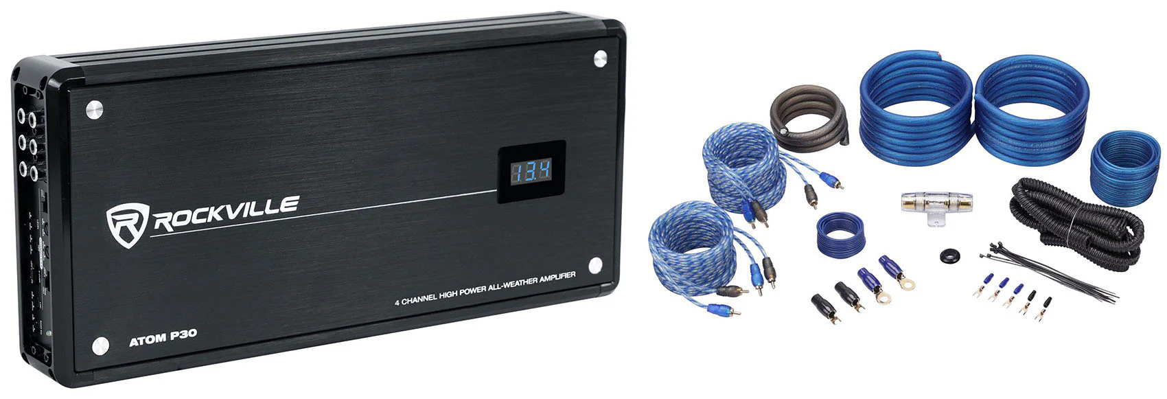ATOM P30 + 4 Gauge Amp Wiring Kit Bundle
