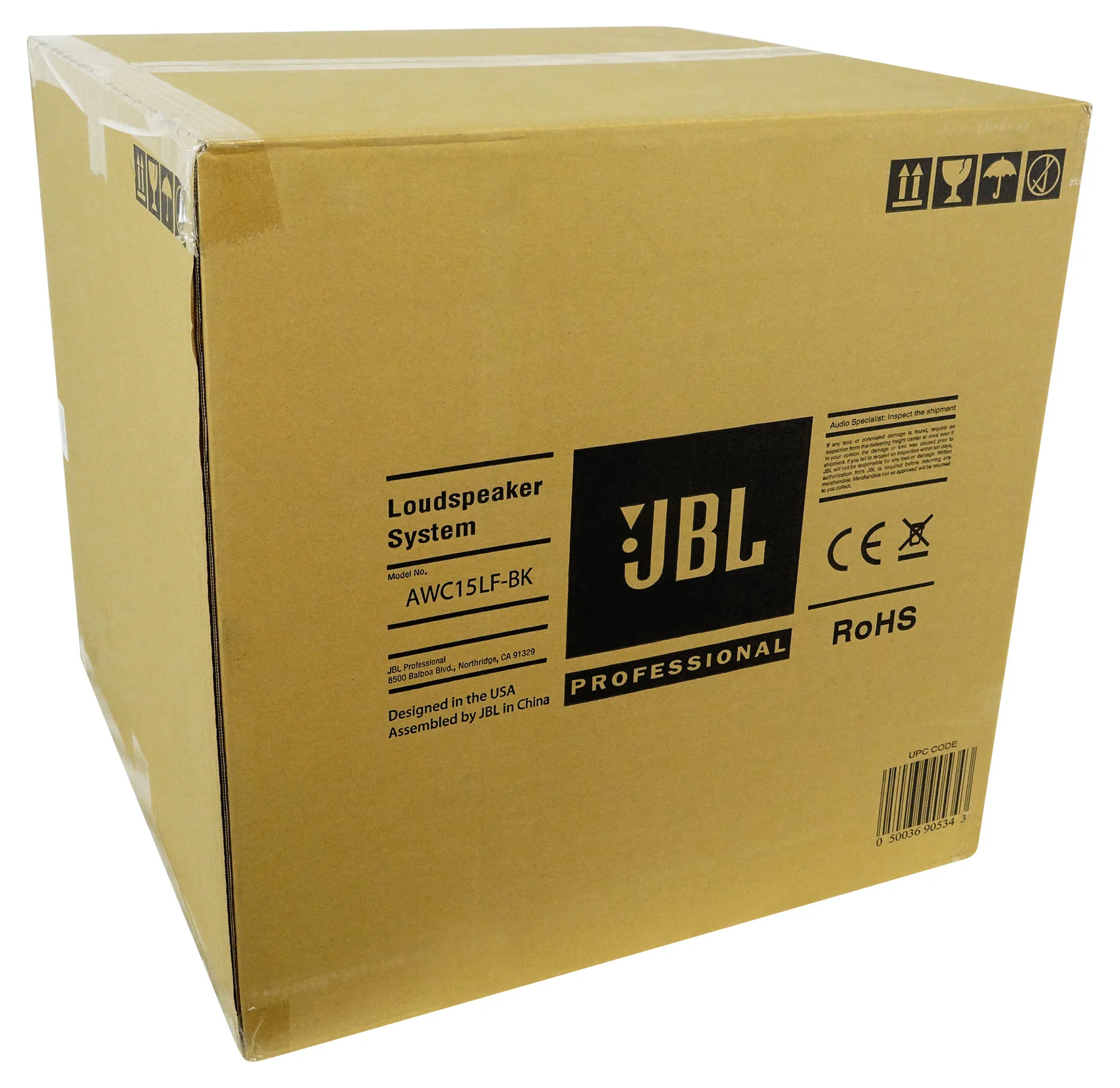 JBL AWC15LF-BK 15" Black Indoor/Outdoor 70V Surface Mount Commercial Subwoofer [Open Box] - Image 9