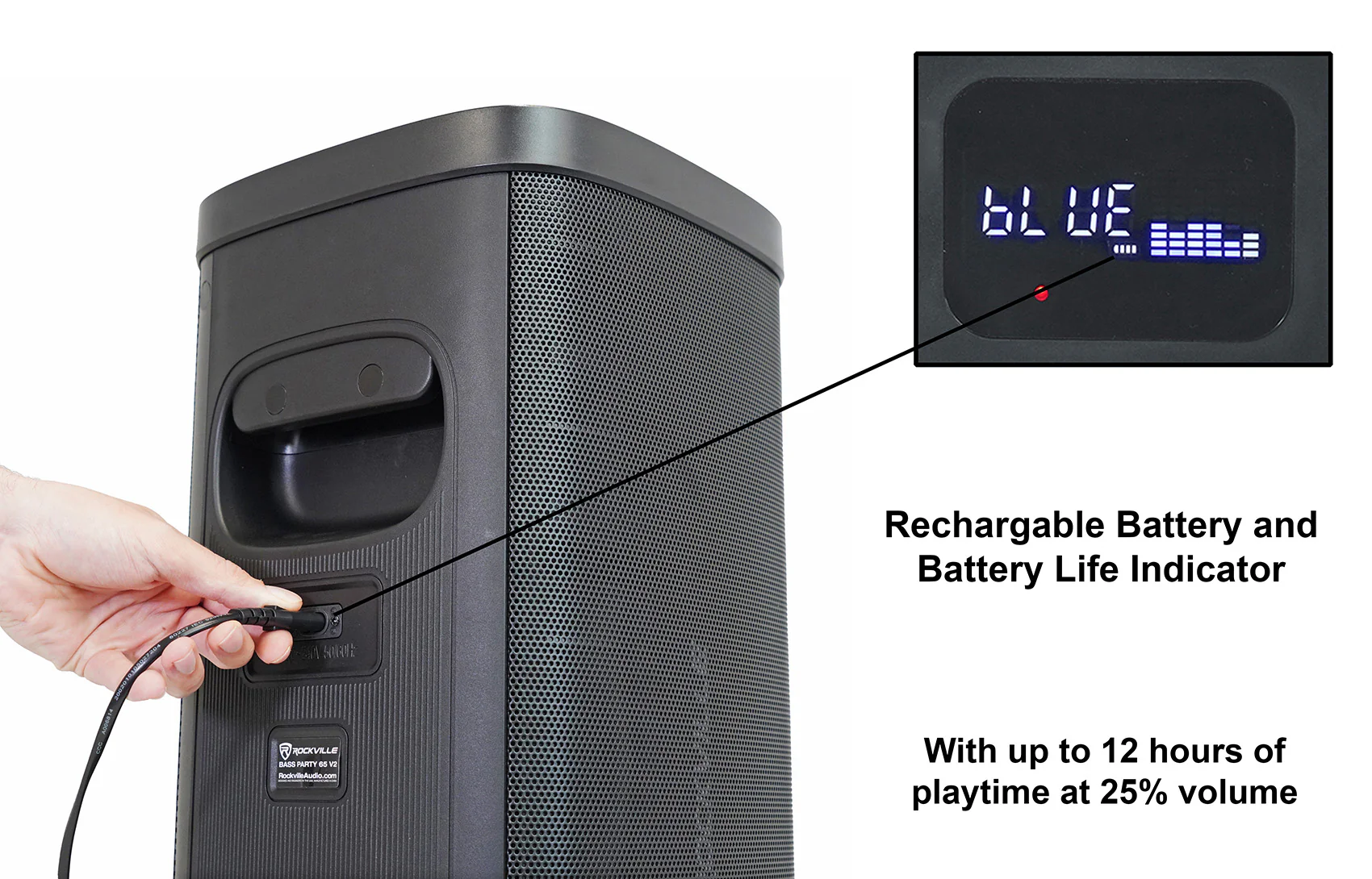 BASS PARTY 65 V2 Speaker + JBL Wireless Microphones Bundle - Image 7