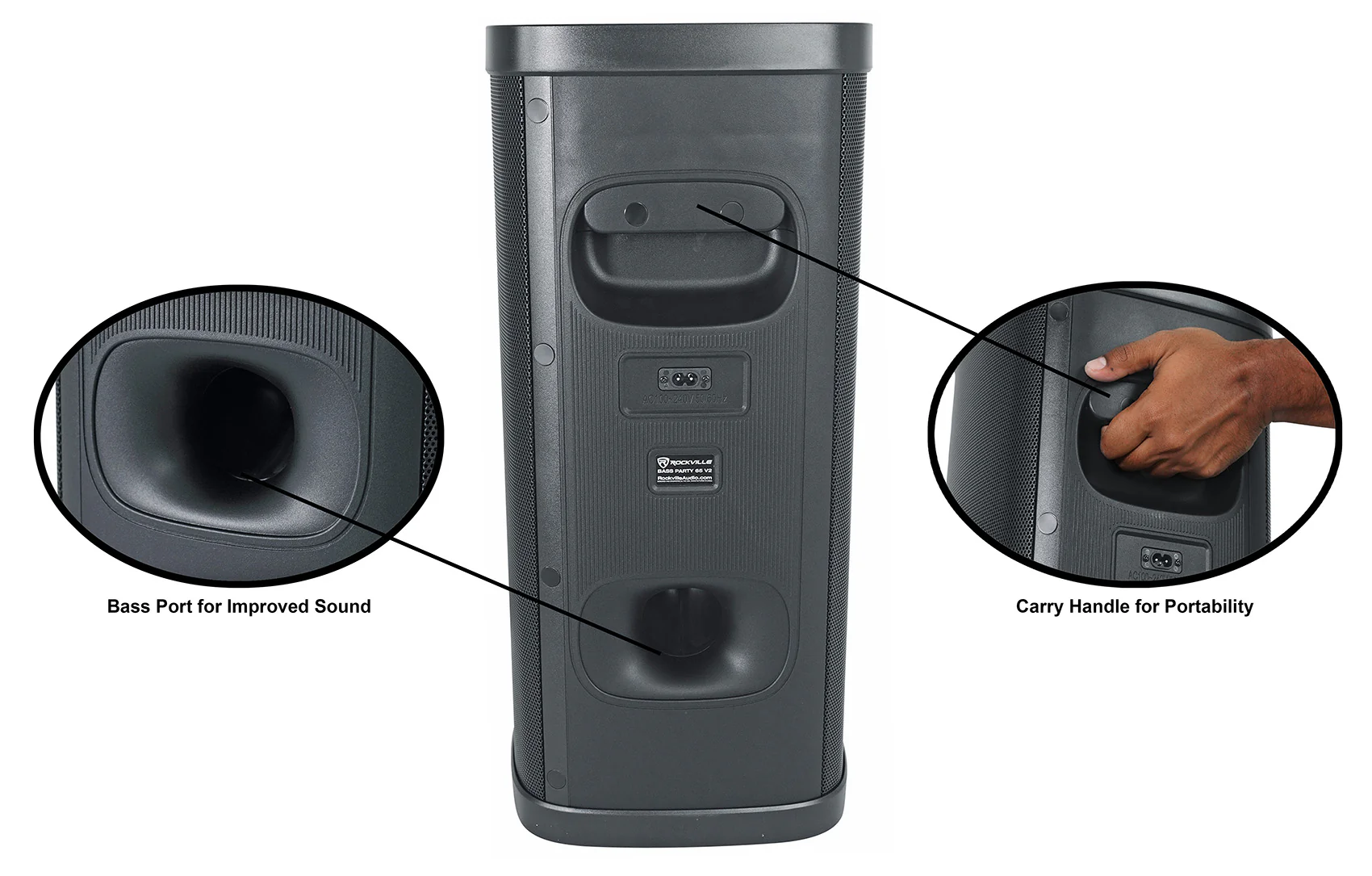 BASS PARTY 65 V2 Speaker + JBL Wireless Microphones Bundle - Image 8