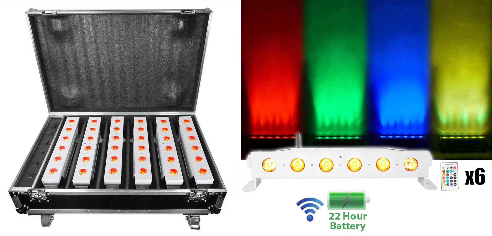 Best Strip 60 White 6-Pack + ROCKFORCE W2 DMX Controller Bundle - Image 2