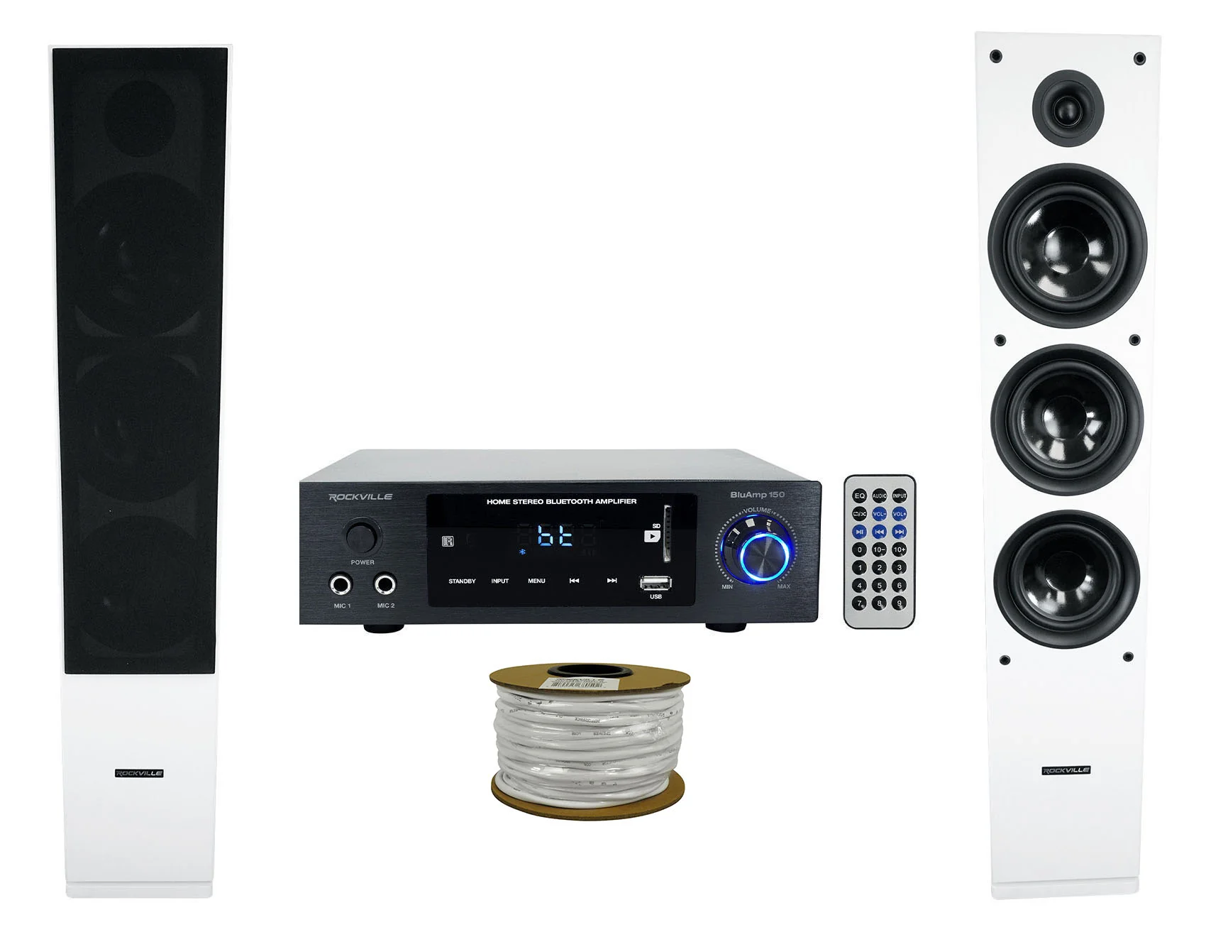 BLUAMP 150 + RockTower 64W White 2-Pack Bundle