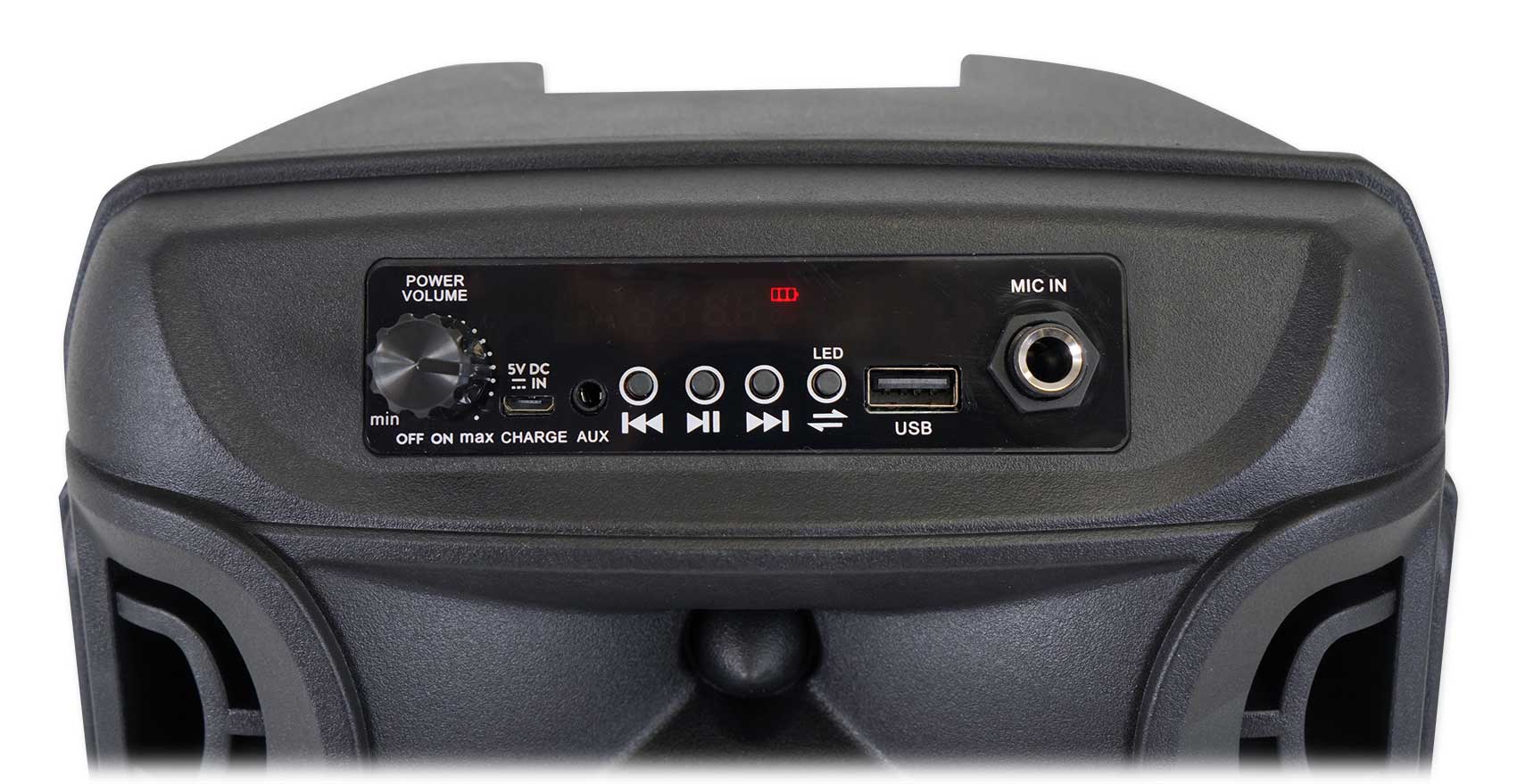 Technical Pro BOOM8 Rechargeable 8" LED Party Speaker w/Bluetooth/USB+Microphone - Image 8