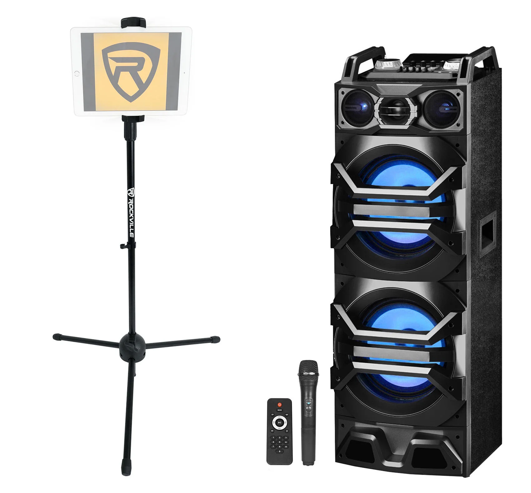 Technical Pro Bluetooth Karaoke Machine System+Wireless Microphone and Tablet Stand [Used]