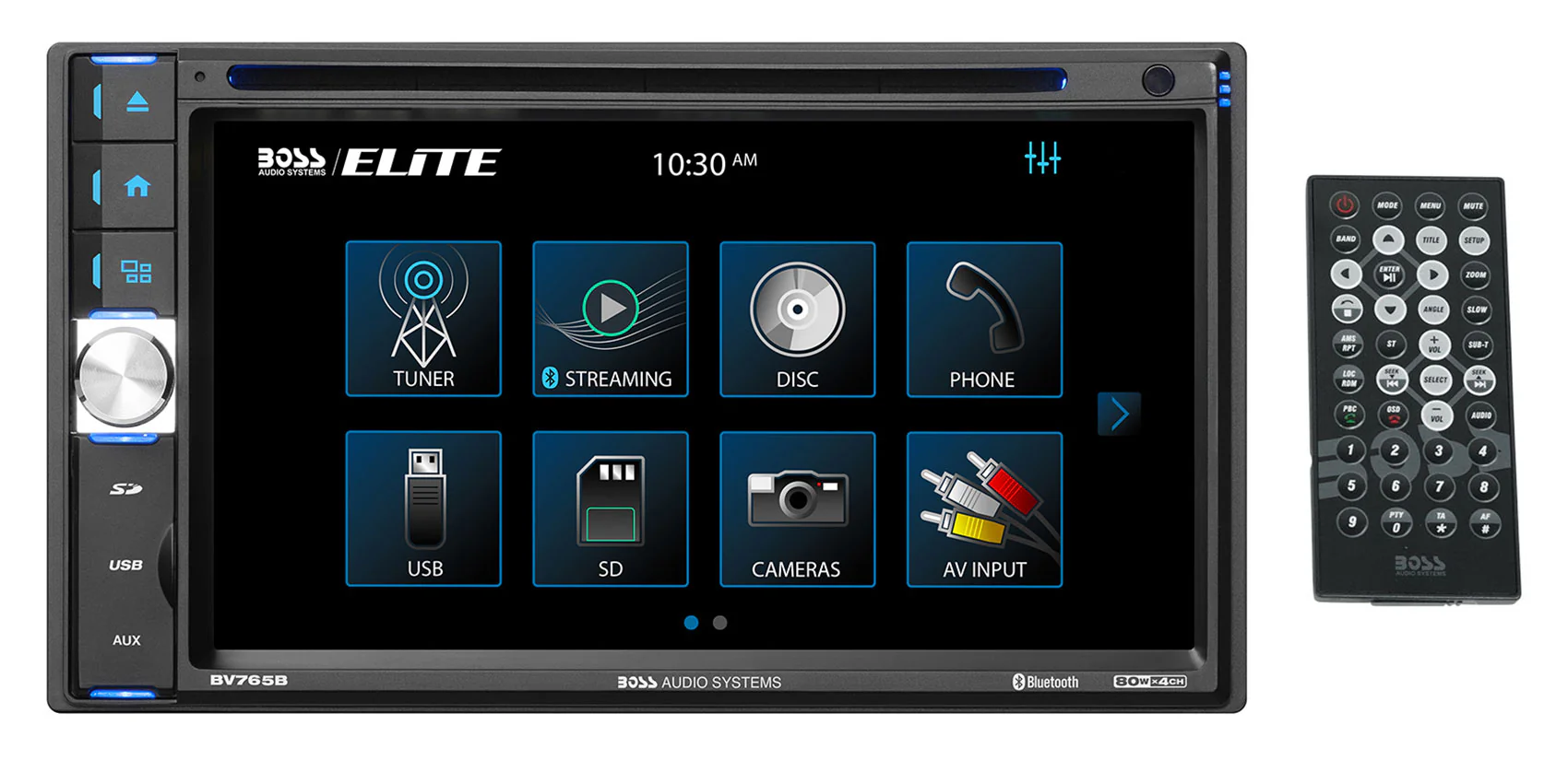 Boss Audio BV765B 6.5" In-Dash Car Monitor DVD Receiver w/Bluetooth/AM/FM+Camera - Image 2