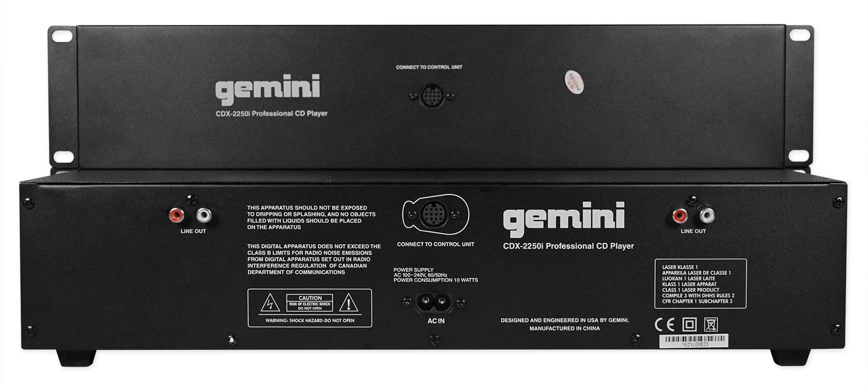 Gemini CDX-2250i Pro DJ Dual Two Deck Rack Mount CD/MP3 Media Player+2-Ch Mixer - Image 4