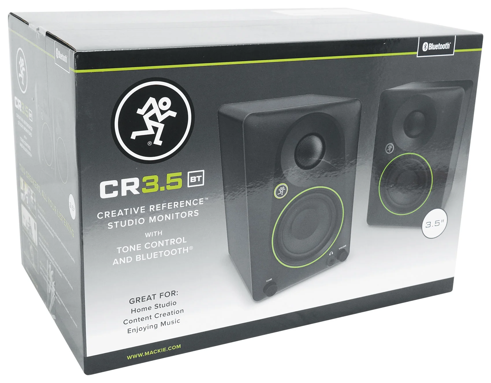 Pair Mackie CR3.5BT 3.5" Powered Studio Monitors w/ Tone Control+Headphones - Image 12