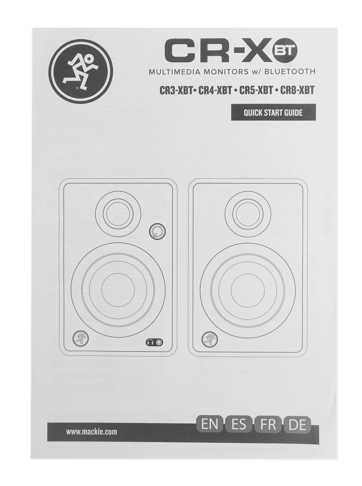 2 Mackie CR3-XBT 3" Reference Studio Monitor Speakers w/Bluetooth+Isolation Pads - Image 9