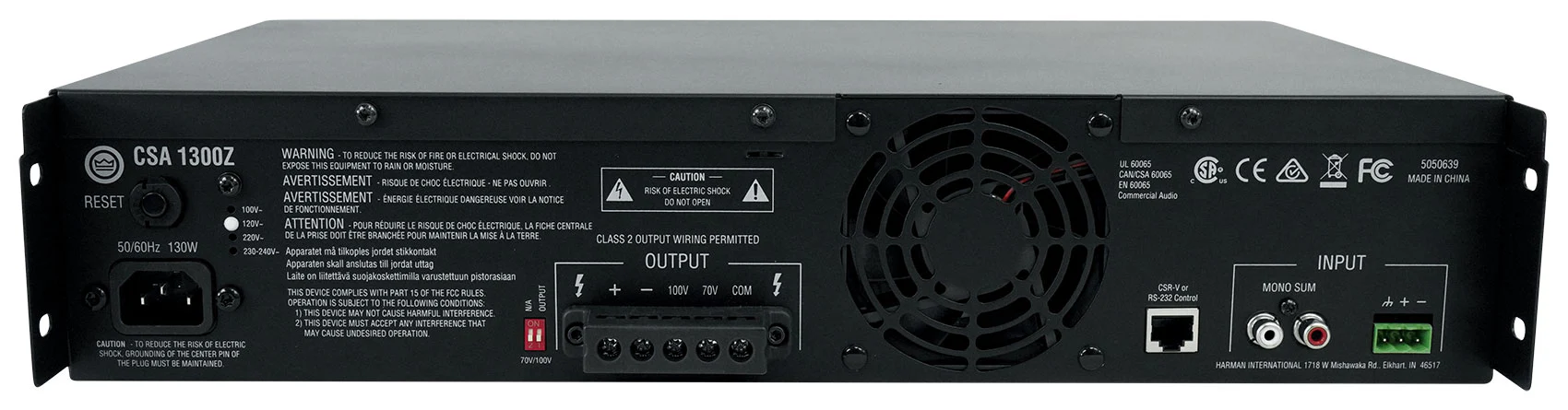 JBL CSA1300Z 70v Commercial Amplifier + (14) White In-Ceiling Speakers CSA 1300Z - Image 8