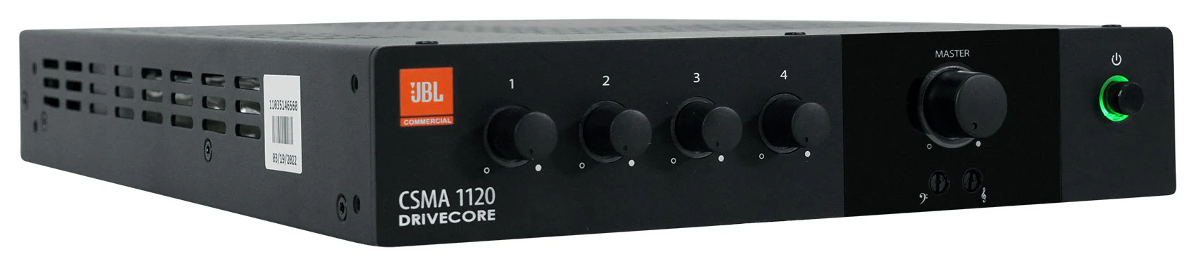 JBL CSMA 1120 120w Commercial 70v Amplifier Mixer 4 Restaurant/Bar/Cafe CSMA1120 [Open Box] - Image 2