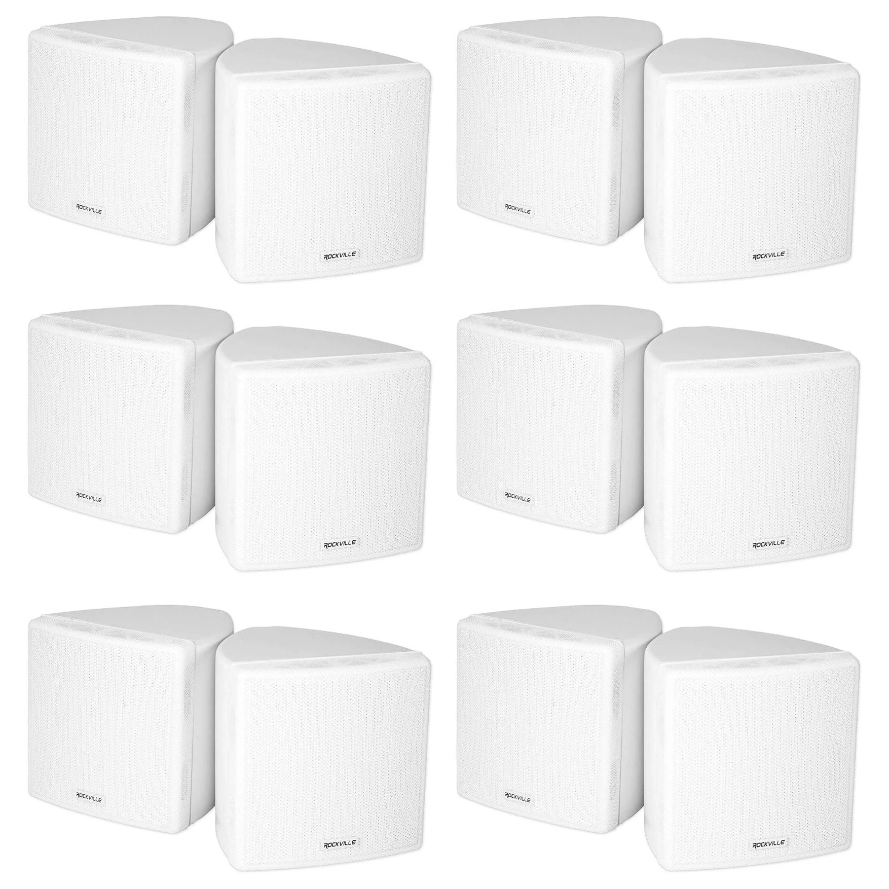 Cube 70v White 6-Pair