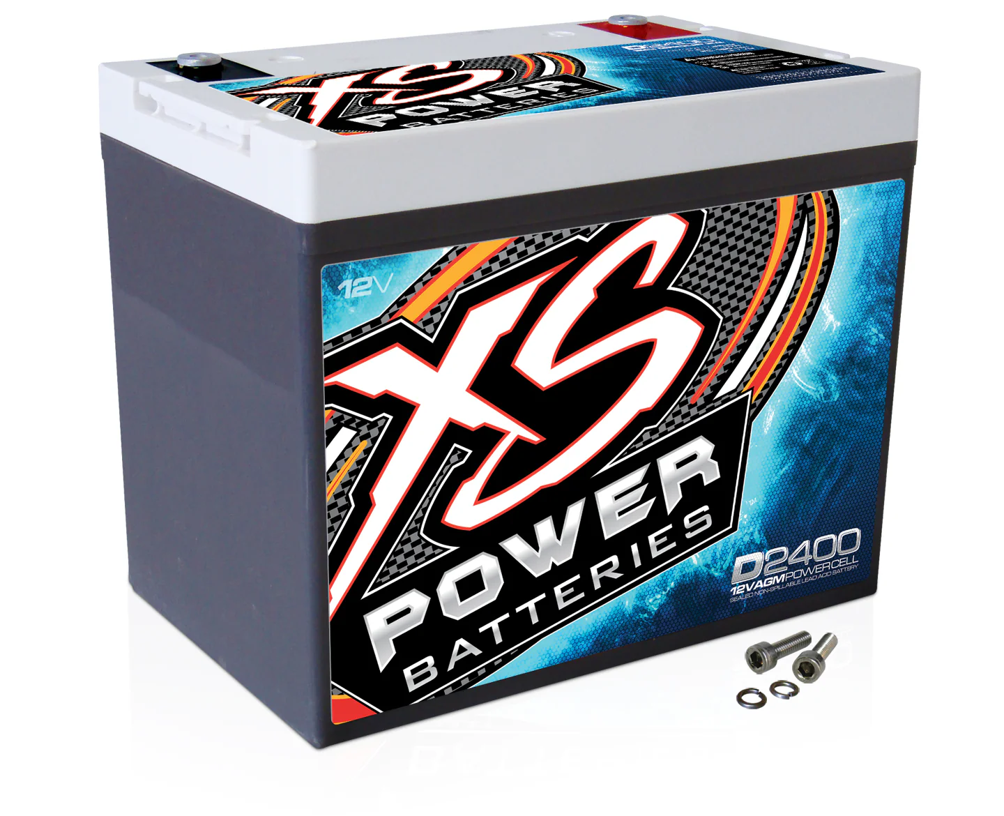XS Power D2400 3500 Amp Car Audio Battery+Terminal Hardware+Power/Ground Wires - Image 4