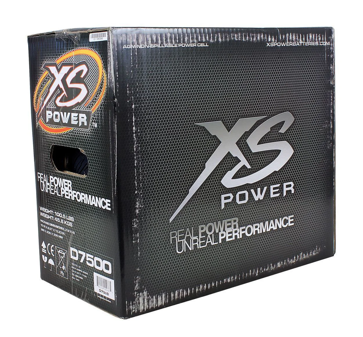 XS Power D7500 6000 Amp 12 Volt Car Audio Sealed AGM Battery+Power/Ground Wires - Image 10