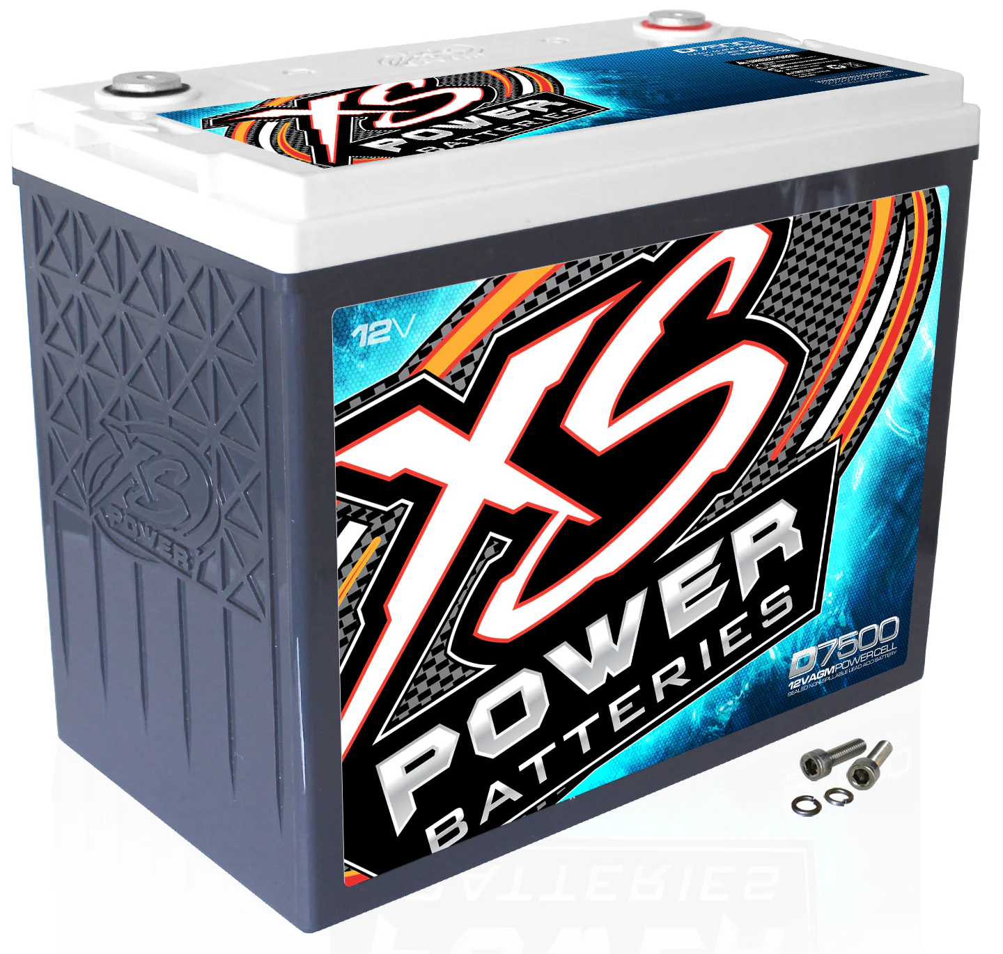 XS Power D7500 6000 Amp 12 Volt Power Cell Car Audio AGM Battery+Free Speaker ! - Image 5
