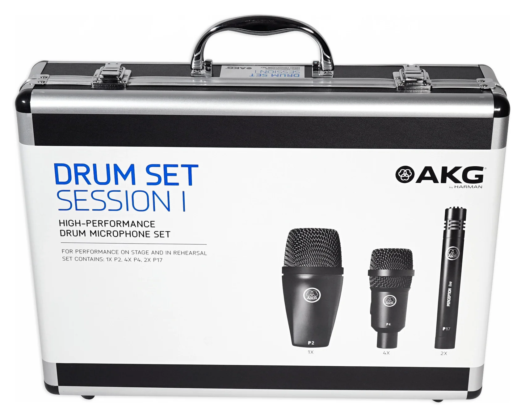 AKG Drum Set Session I (7) Microphone Kit w/ Bass/Overhead/Snare/Tom+Clamps+Case [Open Box] - Image 11