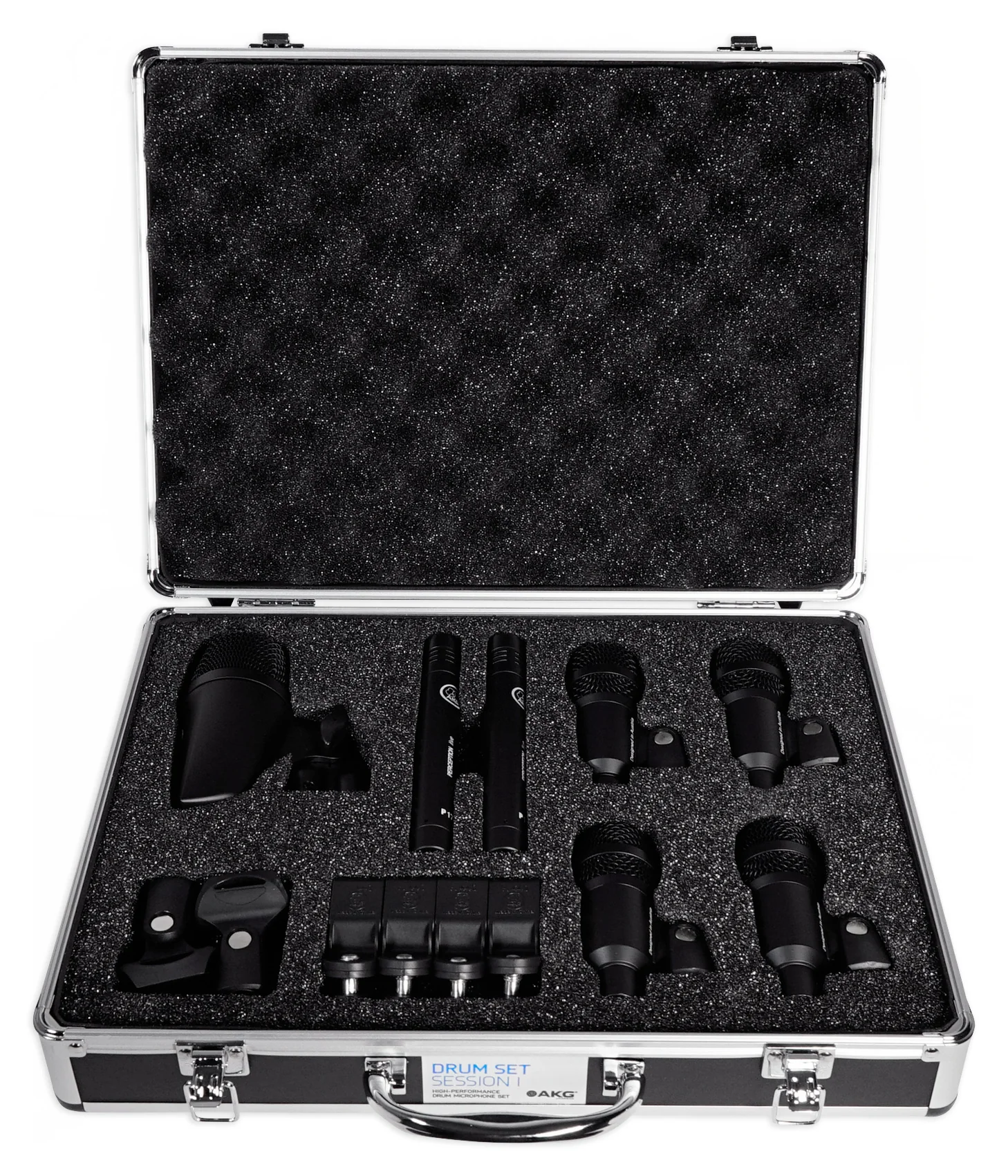 AKG Drum Set Session I (7) Microphone Kit w/ Bass/Overhead/Snare/Tom+Clamps+Case [Open Box] - Image 7