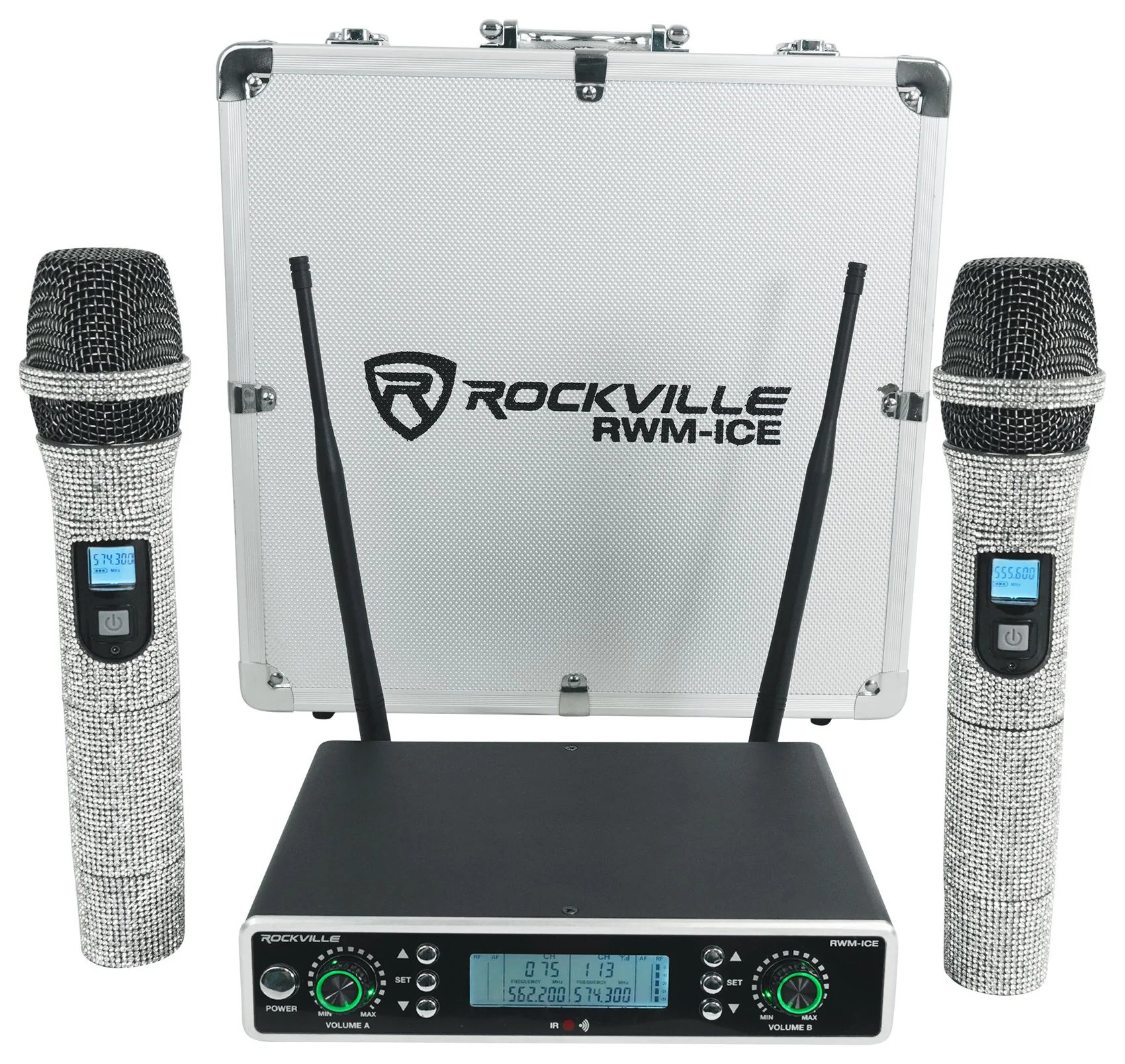 JBL EON208P Portable PA System 8" Speakers+Mixer/Bluetooth+Diamond Wireless Mics - Image 3