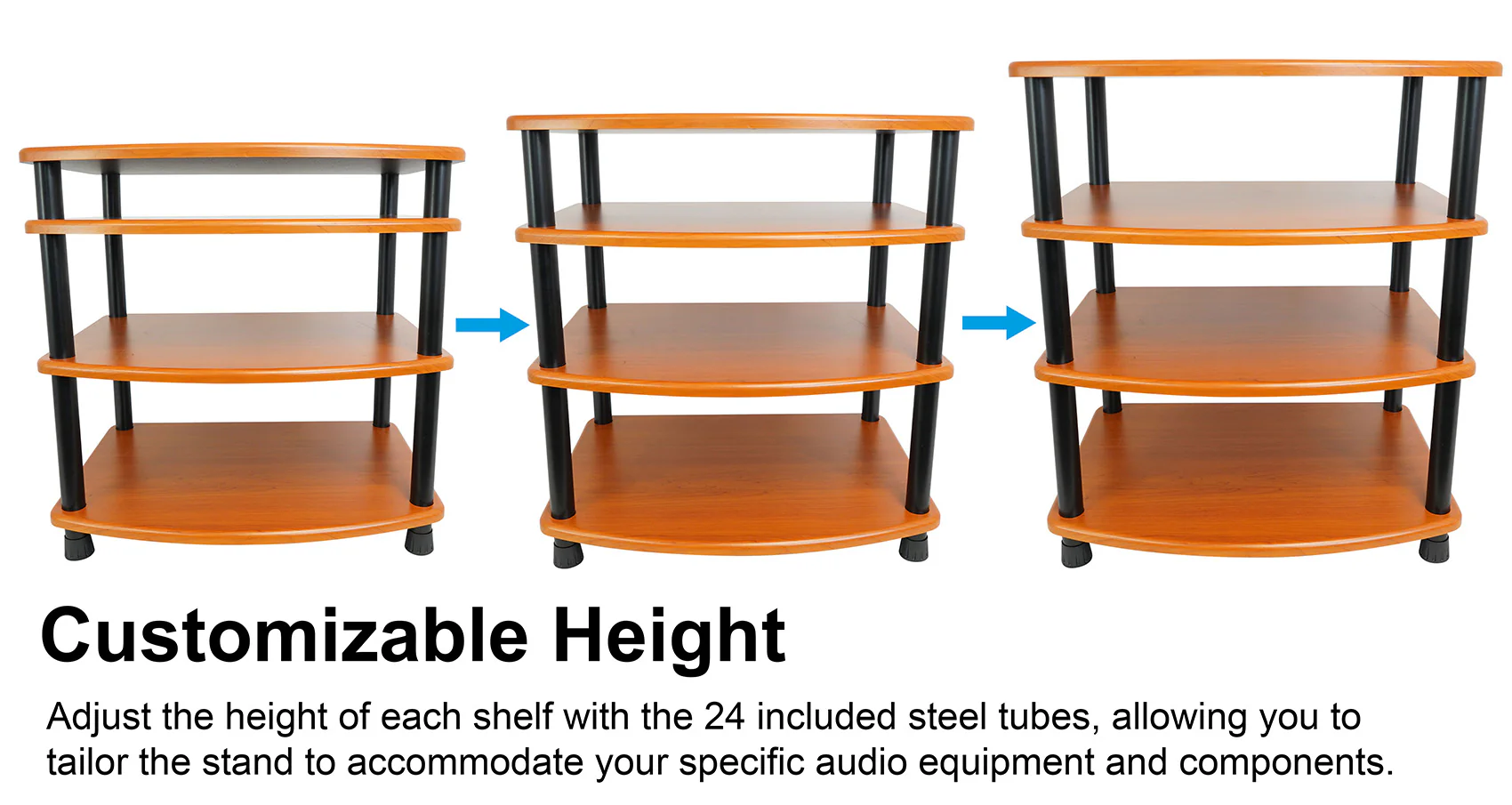 FLX Classic Wood 4-Shelf + Classic Wood Add-On Shelf Bundle - Image 13