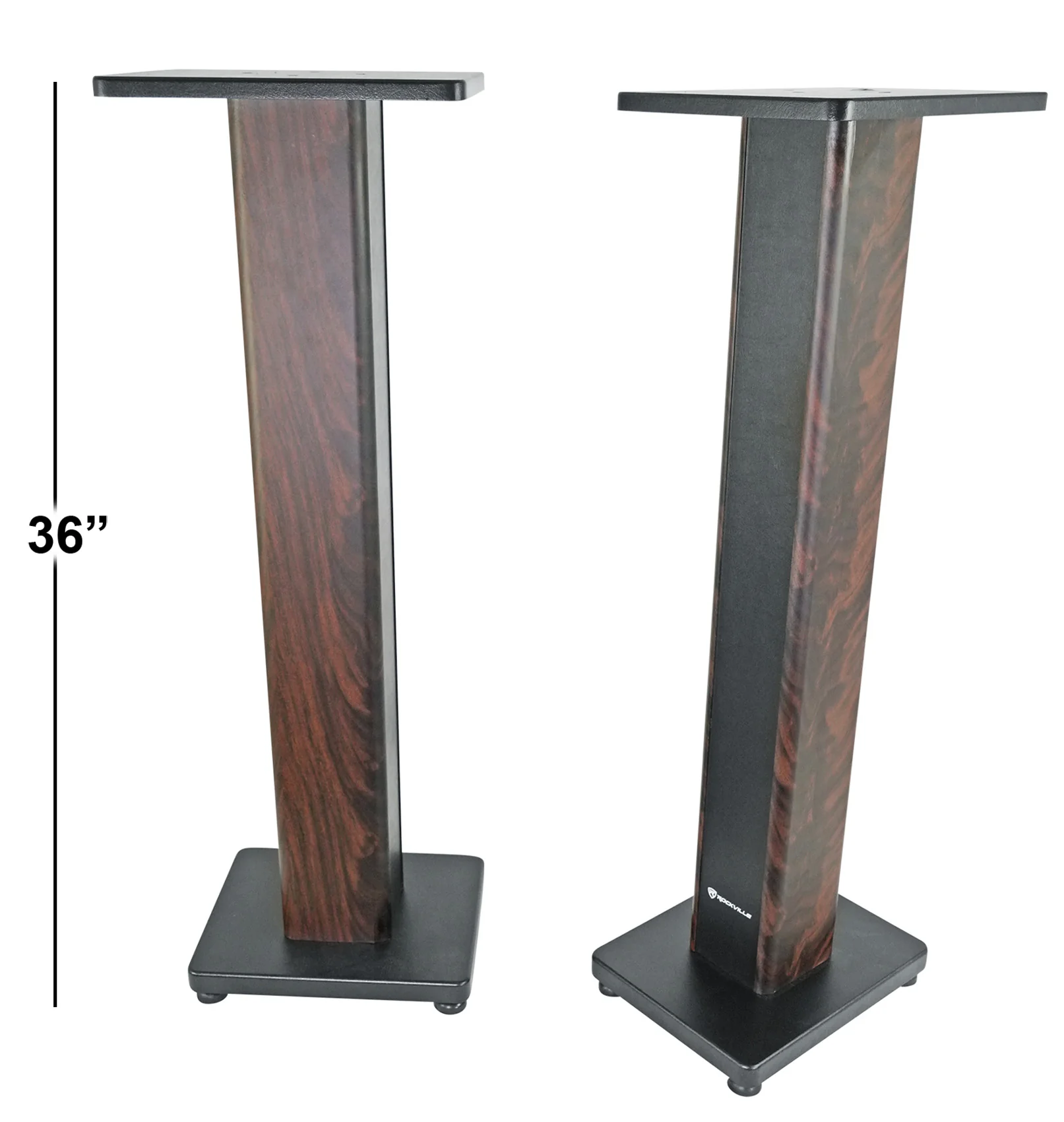 FLX Dark Wood + RHTSD Dark Wood Speaker Stands Bundle - Image 4