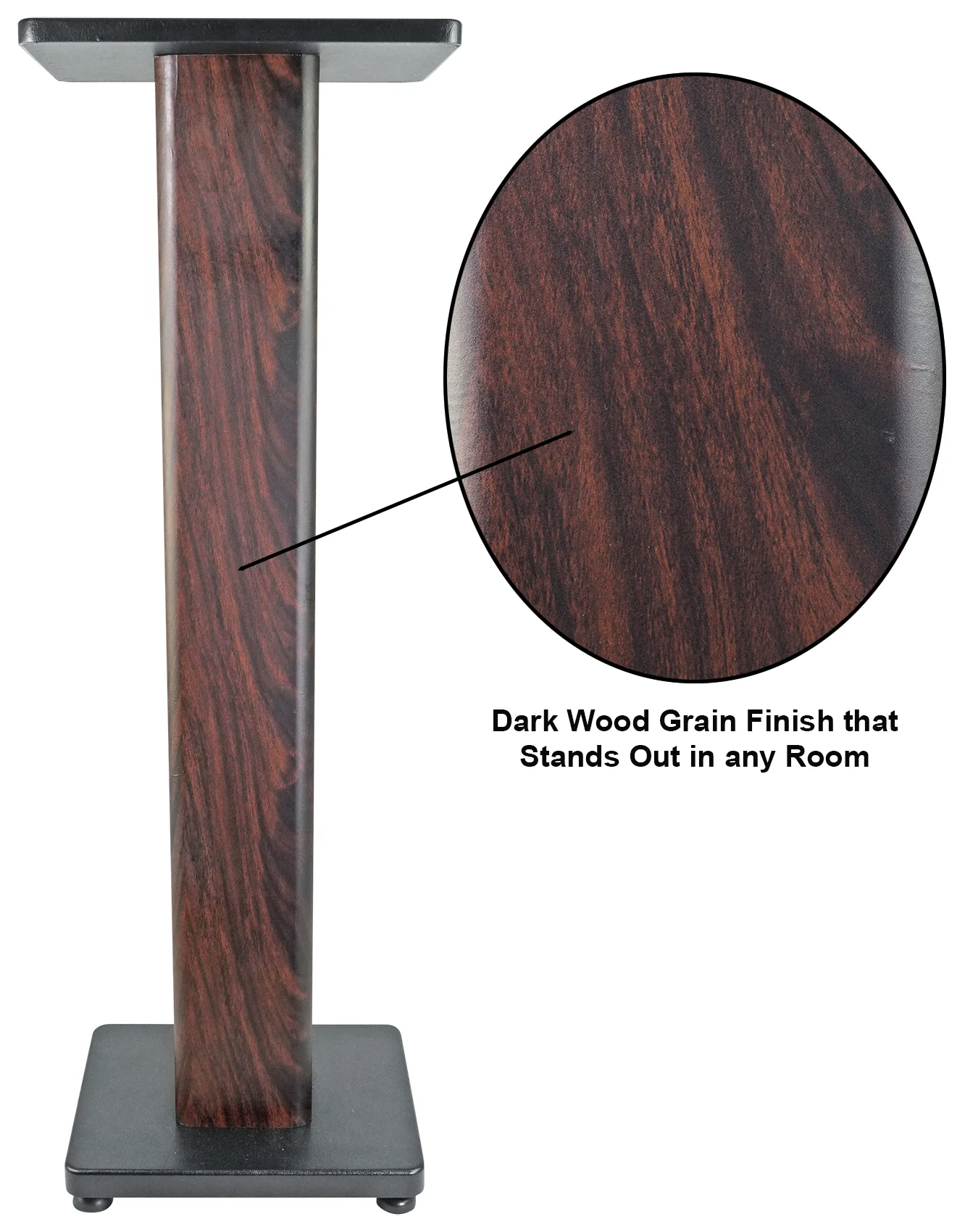 FLX Dark Wood + RHTSD Dark Wood Speaker Stands Bundle - Image 8