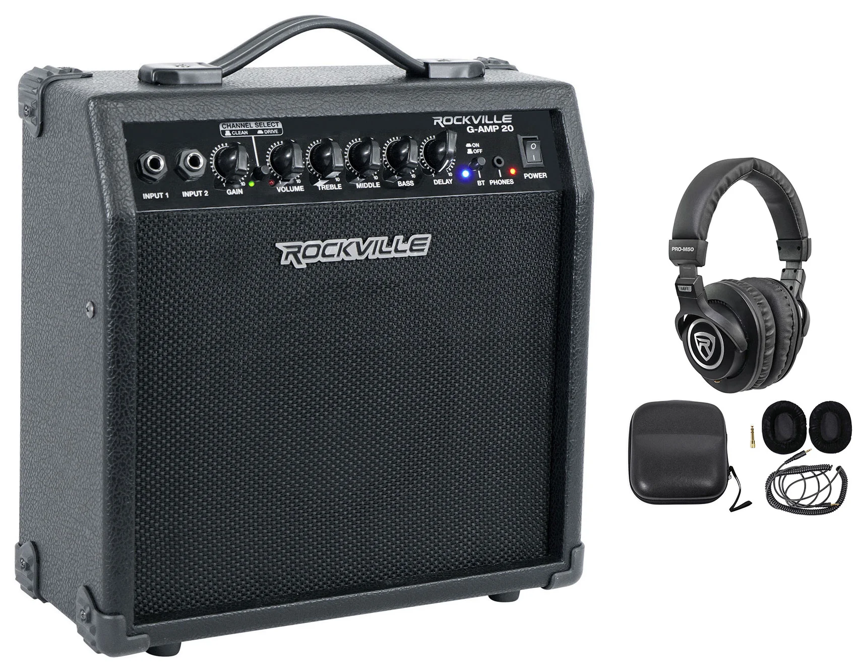 G-AMP 20 + PRO-M50 Headphones Bundle