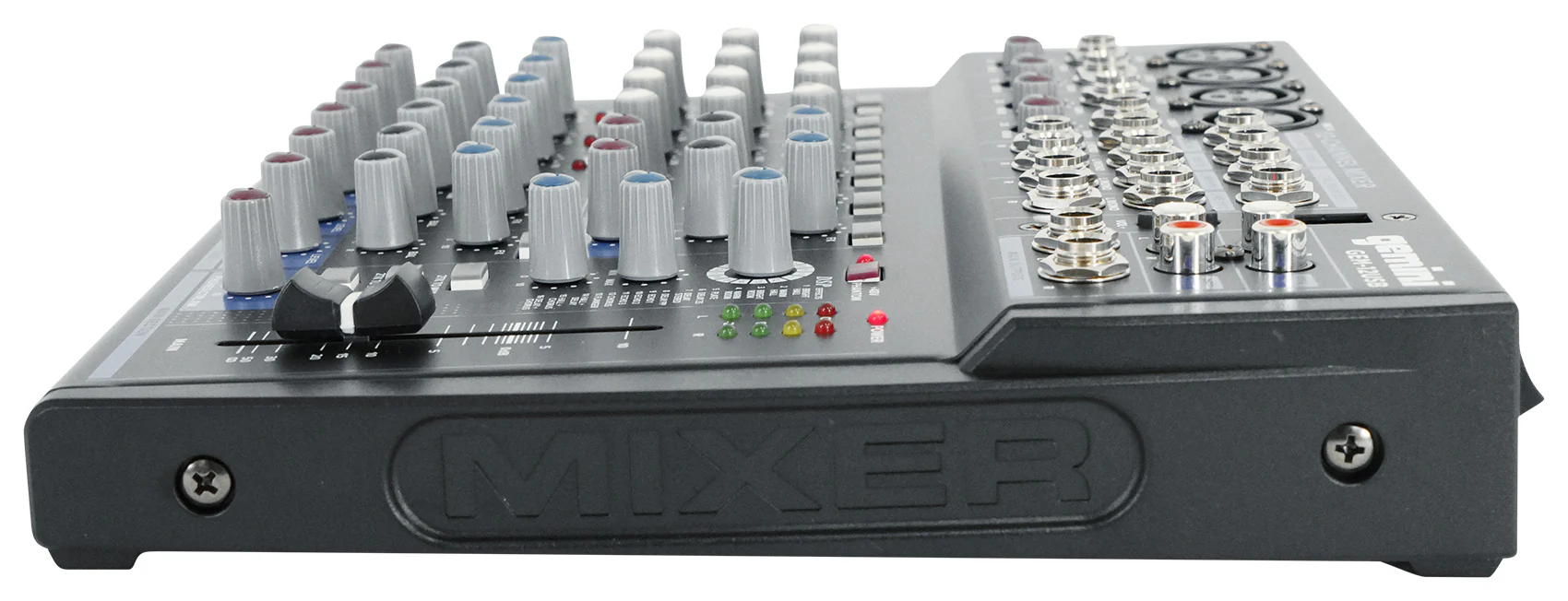 Gemini GEM-12USB 12 Channel Bluetooth Mixer w/USB 12 Ins/2 Bus/3 Band EQ+4) Mics - Image 10