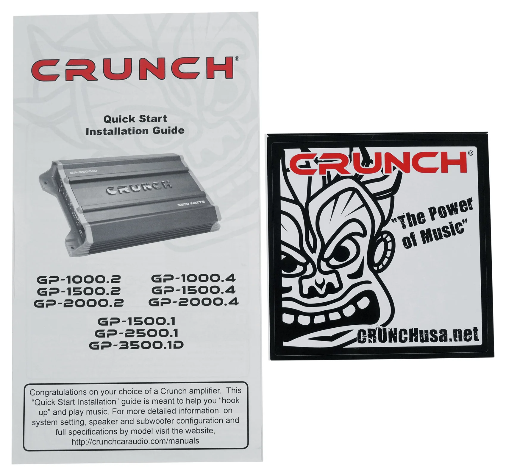Crunch GP-1000.2 Ground Pounder 1000 Watt 2-Channel Car Stereo Amplifier+Amp Kit - Image 14