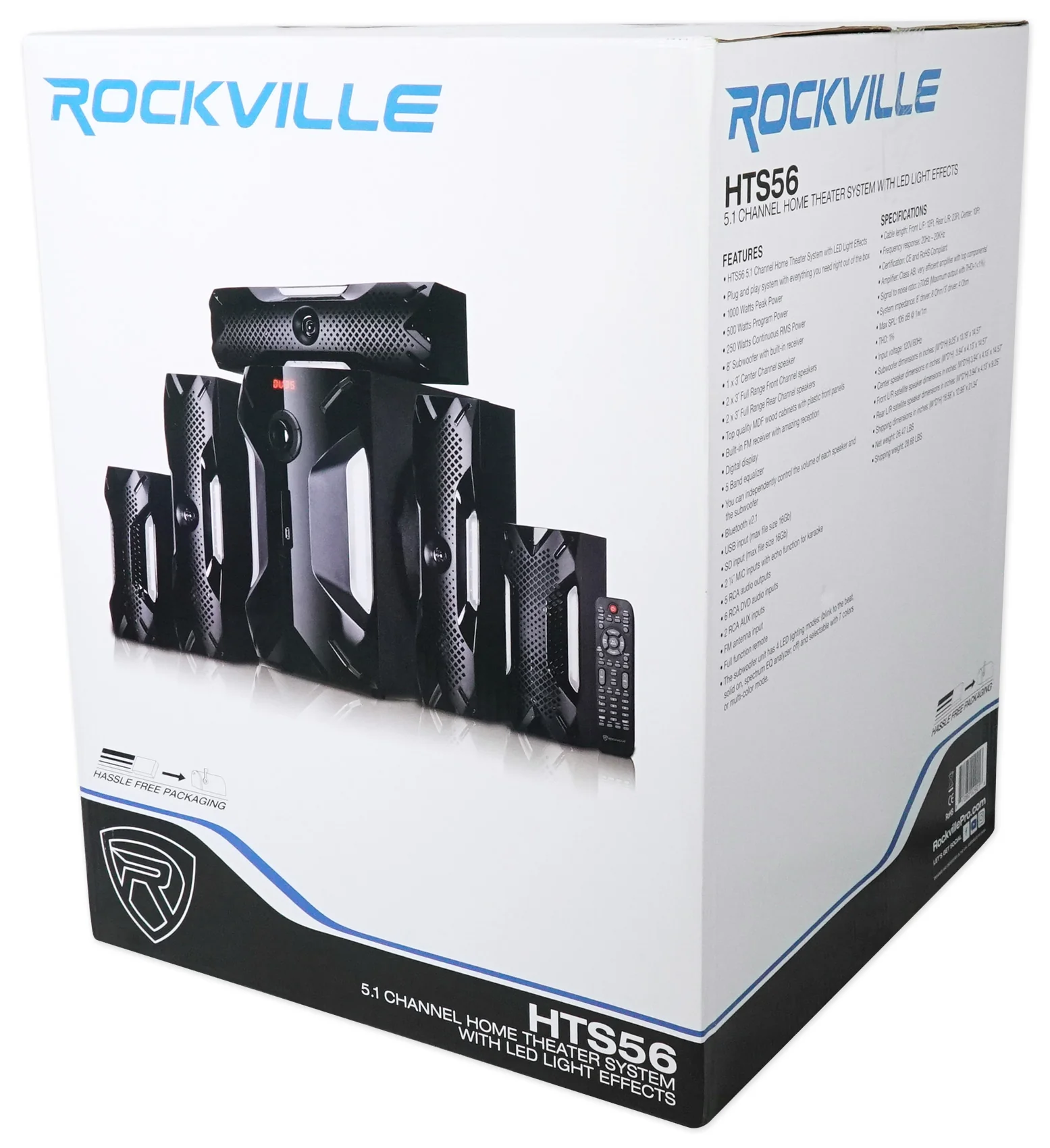 HTS56 5.1 Home Theater Karaoke System with Wireless Microphones - Image 6