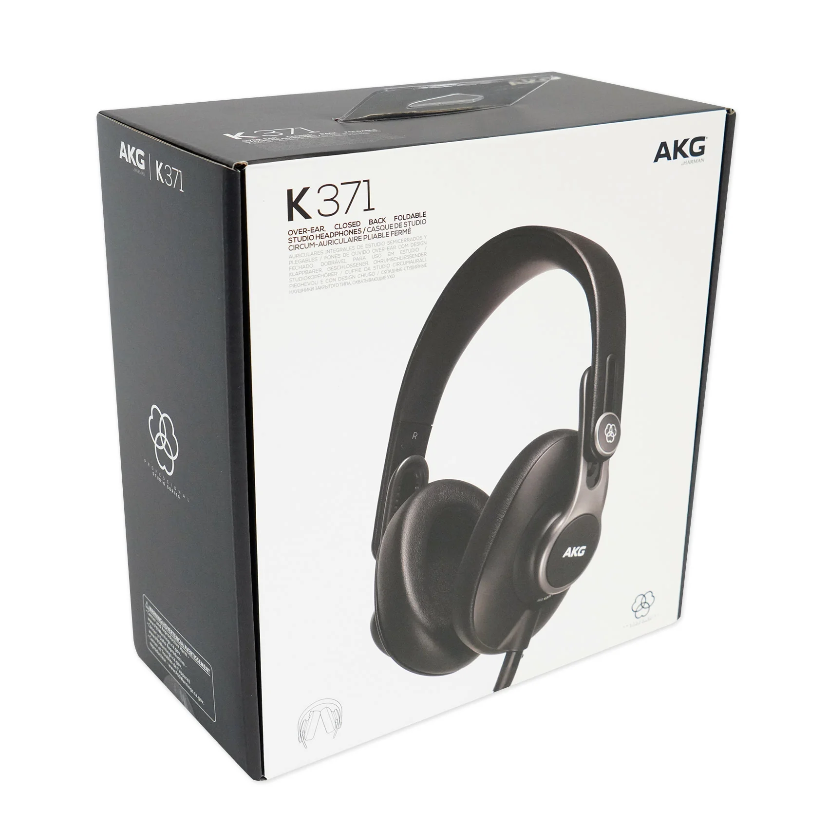AKG K371 Over-Ear Oval Closed-Back Pro Studio Headphones 50MM Drivers / Swivel [Open Box] - Image 9