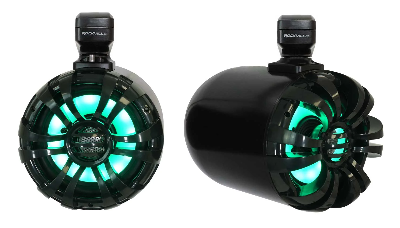 JVC KD-X38MBS Marine Bluetooth Stereo Receiver+(4) 6.5" Black LED Tower Speakers - Image 13