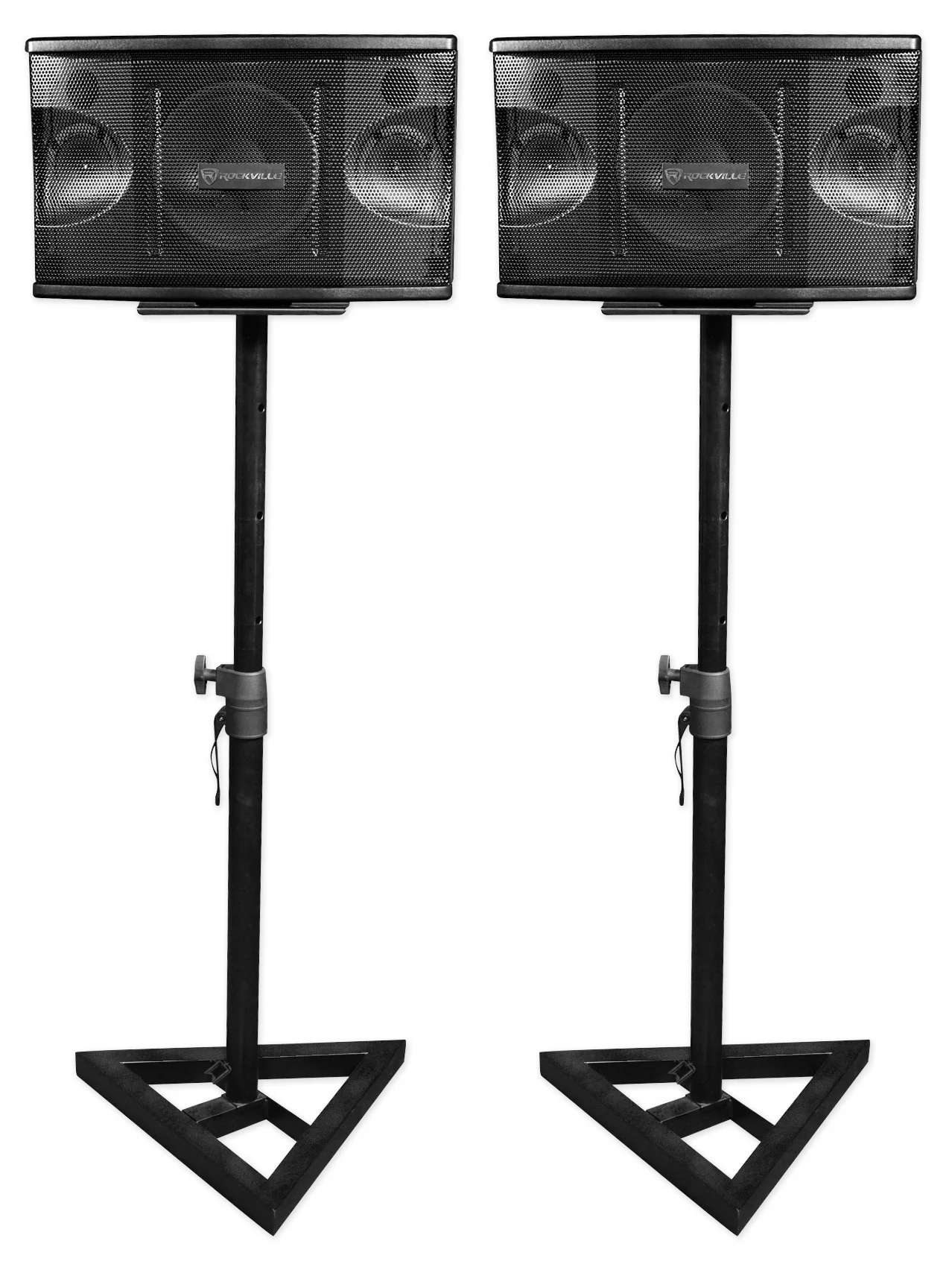 KPS80 8" Karaoke Speakers 2-Pack + Bluetooth Amplifier + Wireless Mic System Bundle - Image 8