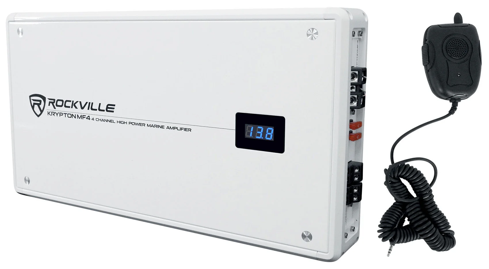 KRYPTON MF4 White Marine Amplifier + RMWK4 Wiring Kit Bundle - Image 13