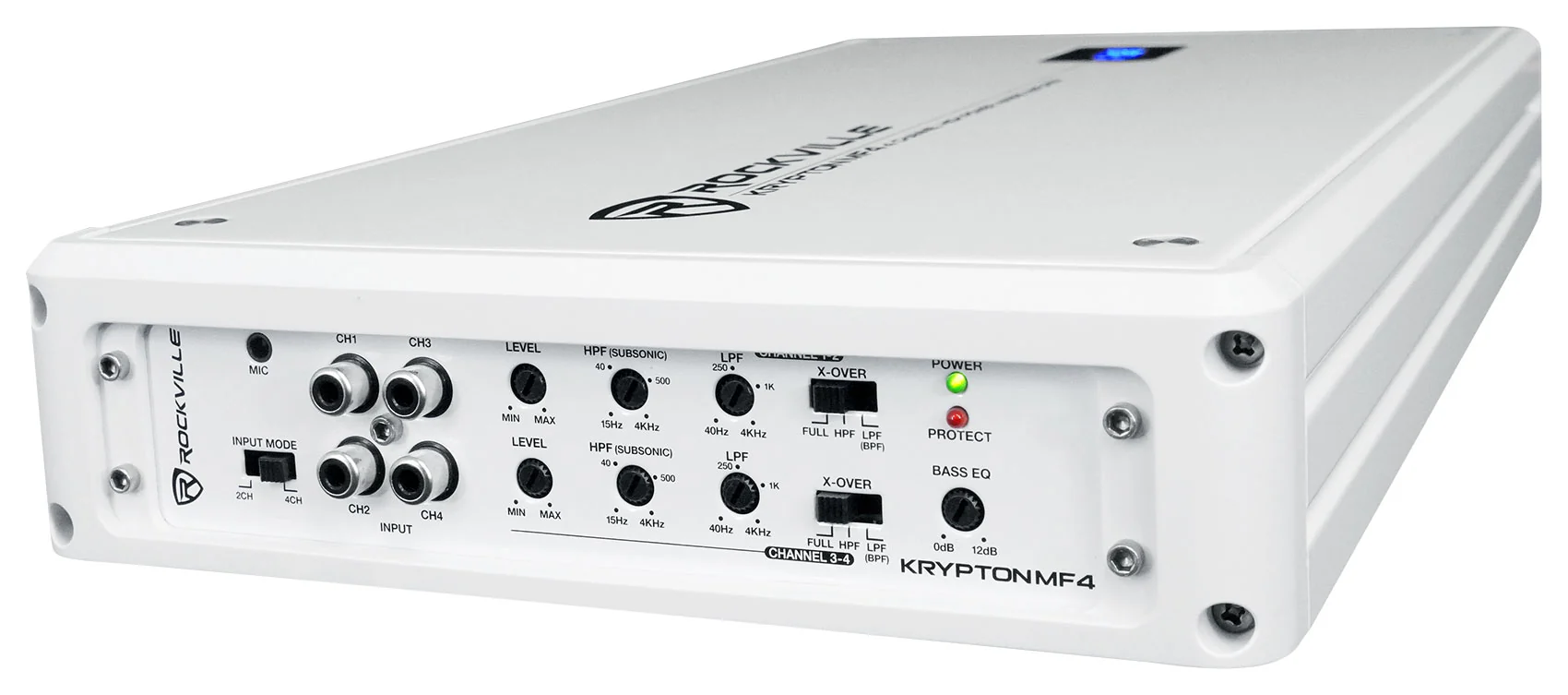 KRYPTON MF4 White Marine Amplifier + RMWK4 Wiring Kit Bundle - Image 16