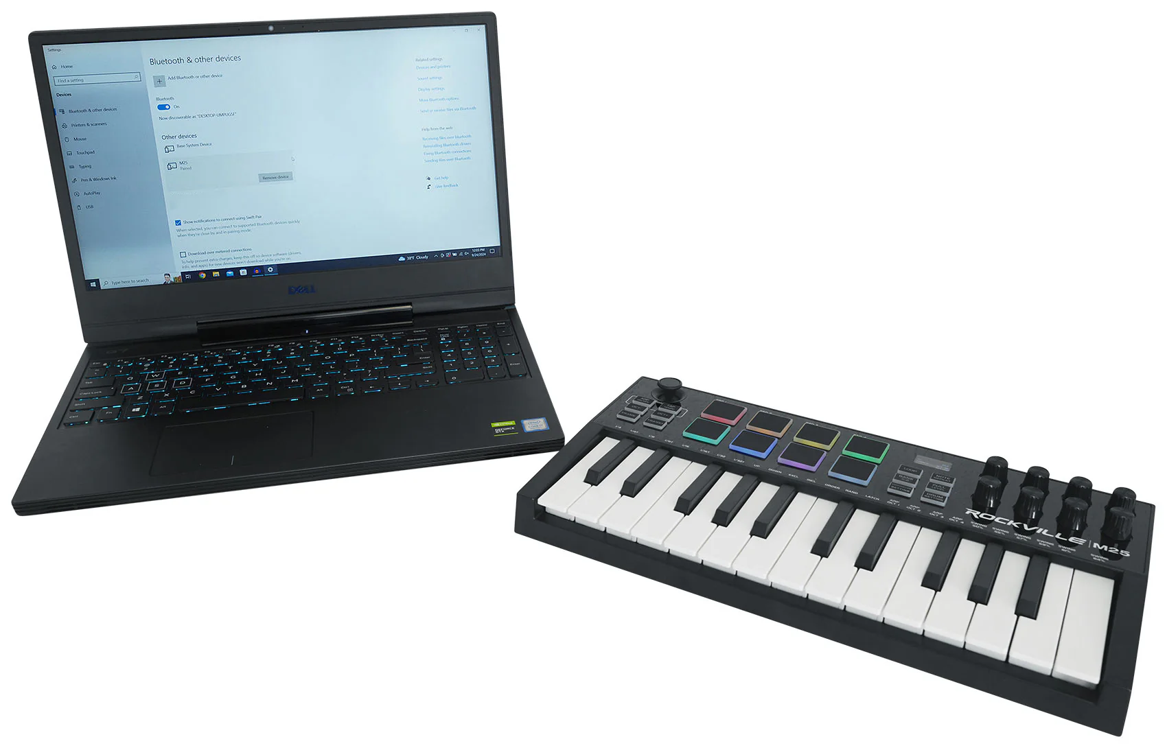 M25 Black Wireless MIDI Keyboard 25-Key + MCB16 Controller Bag Bundle - Image 23