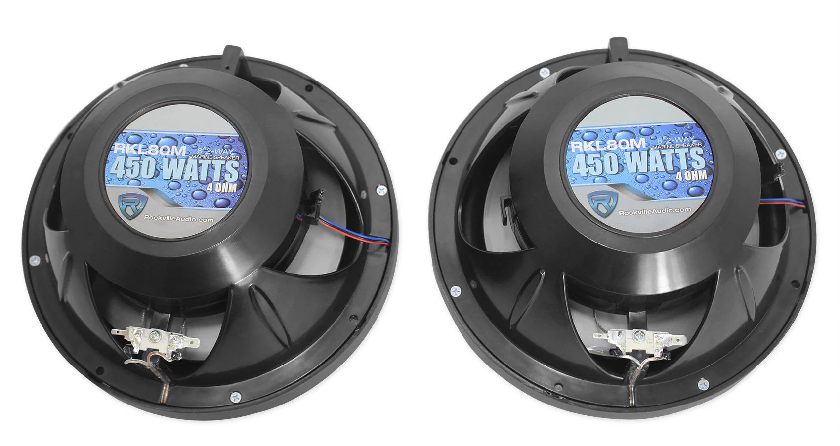 MAC80B Black 7.7" Tower Speaker Pods 2-Pack + MAC360B Swivel Clamps Bundle - Image 23