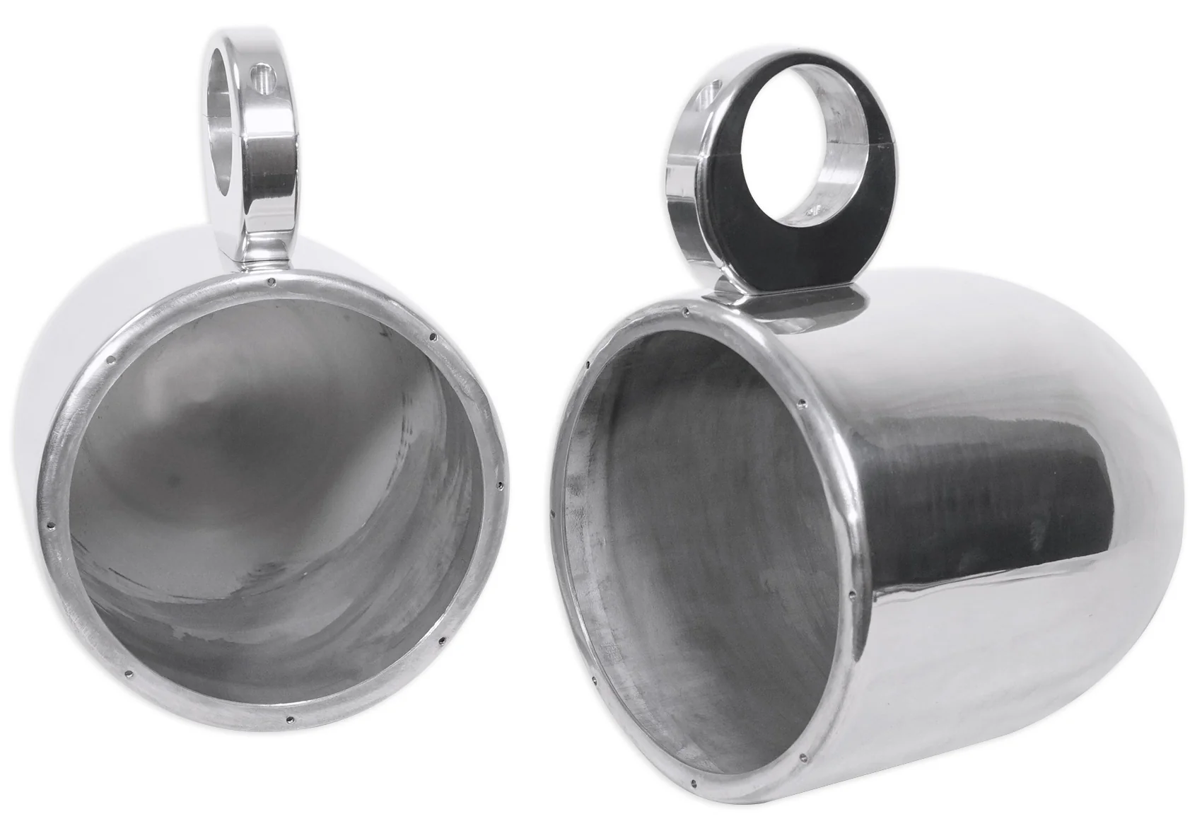 MAC80S Polished 7.7" Tower Speaker Pods 2-Pack + MacSwivelS Swivel Clamps Bundle - Image 4